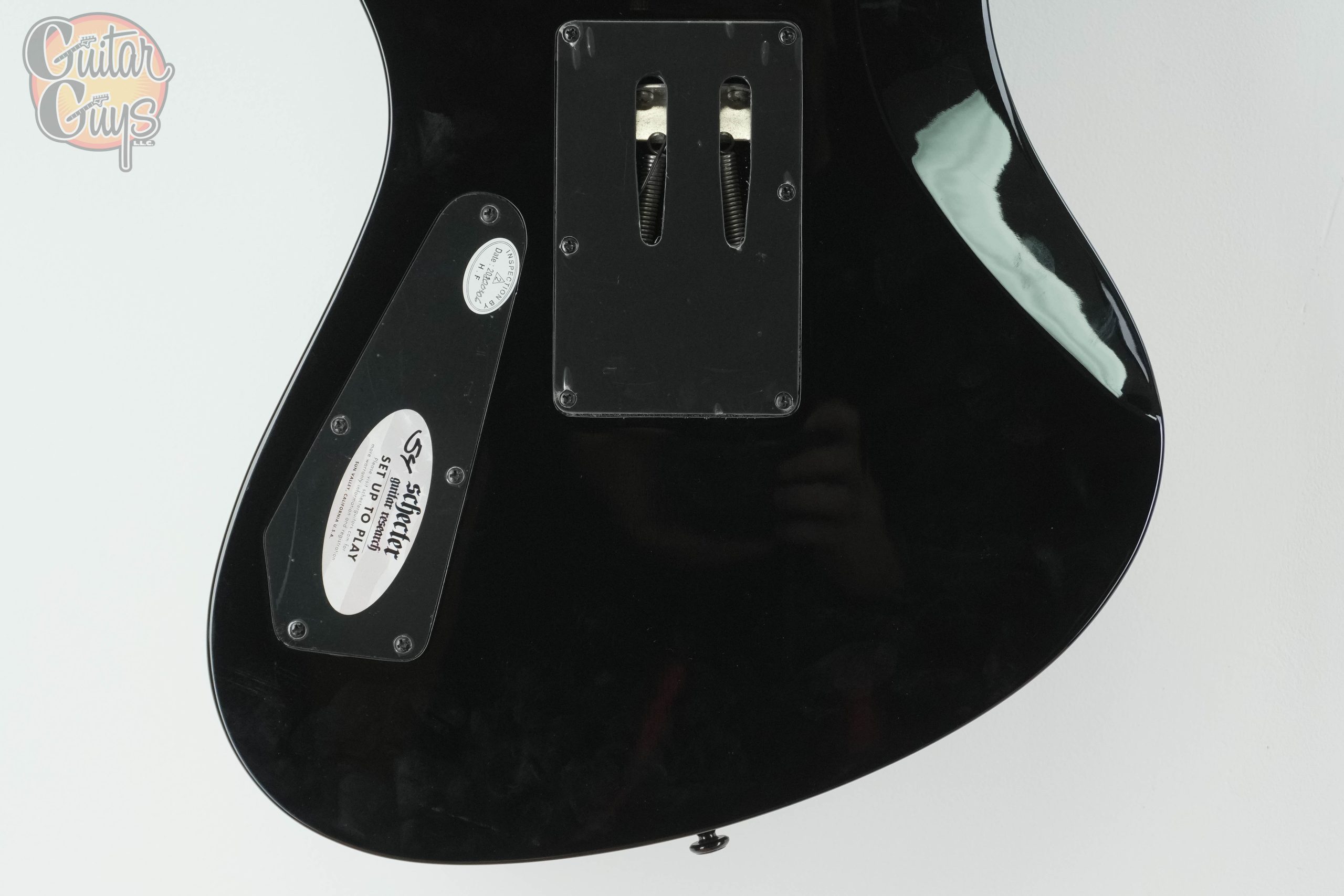 Pre-Owned Schecter Synyster Gates Standard Black with Silver Pinstripes - Image 5