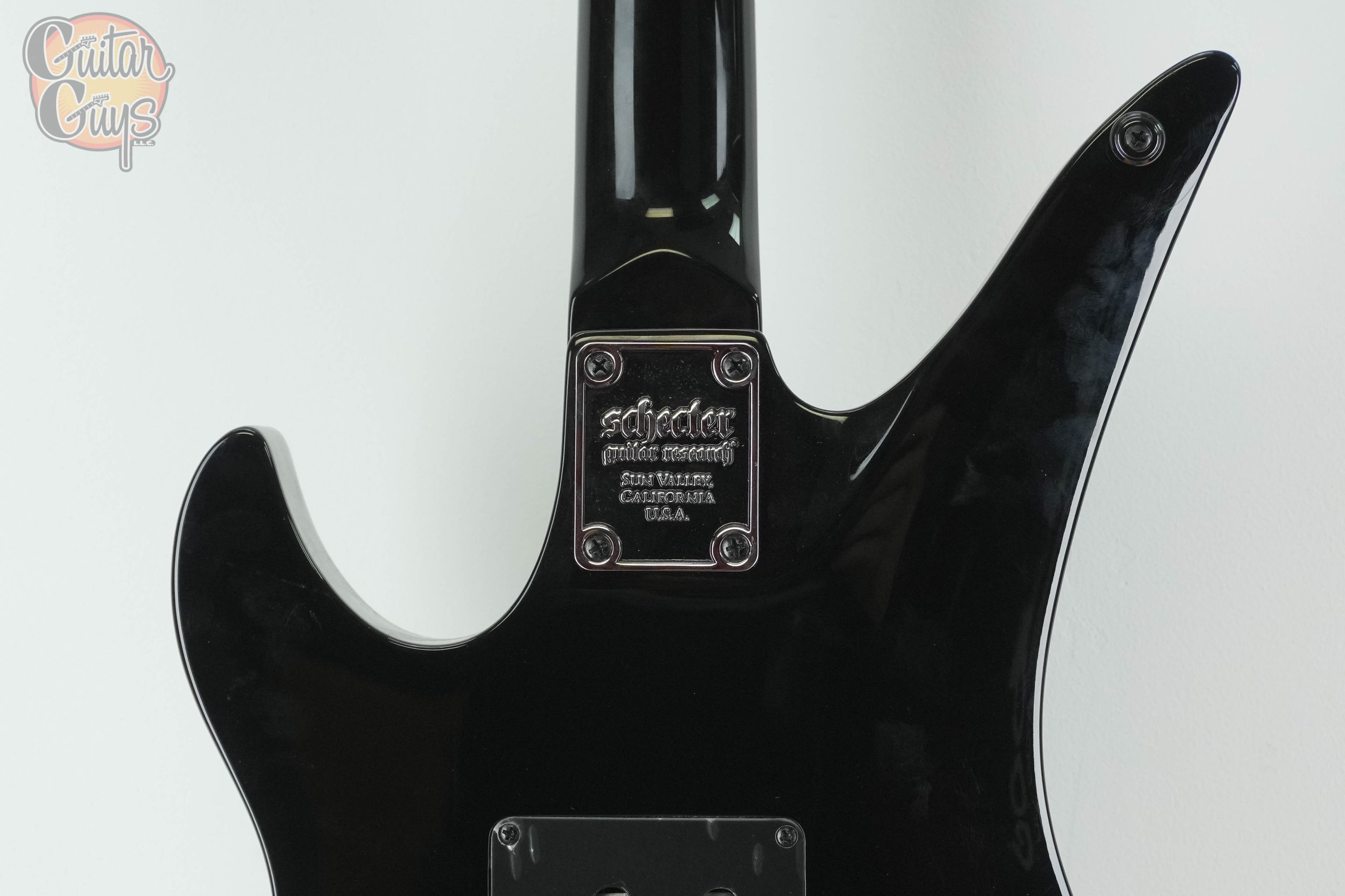 Pre-Owned Schecter Synyster Gates Standard Black with Silver Pinstripes - Image 6