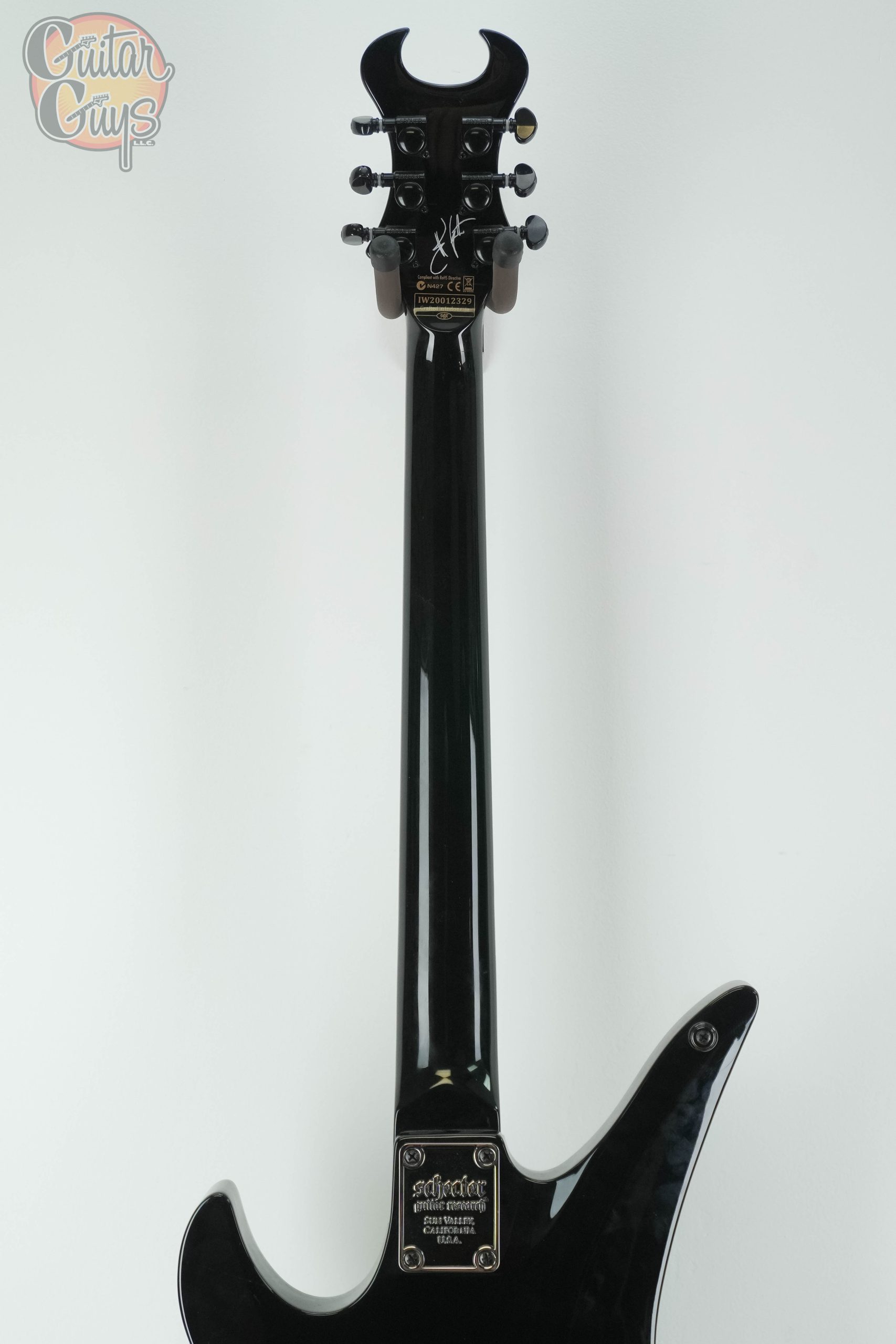 Pre-Owned Schecter Synyster Gates Standard Black with Silver Pinstripes - Image 7