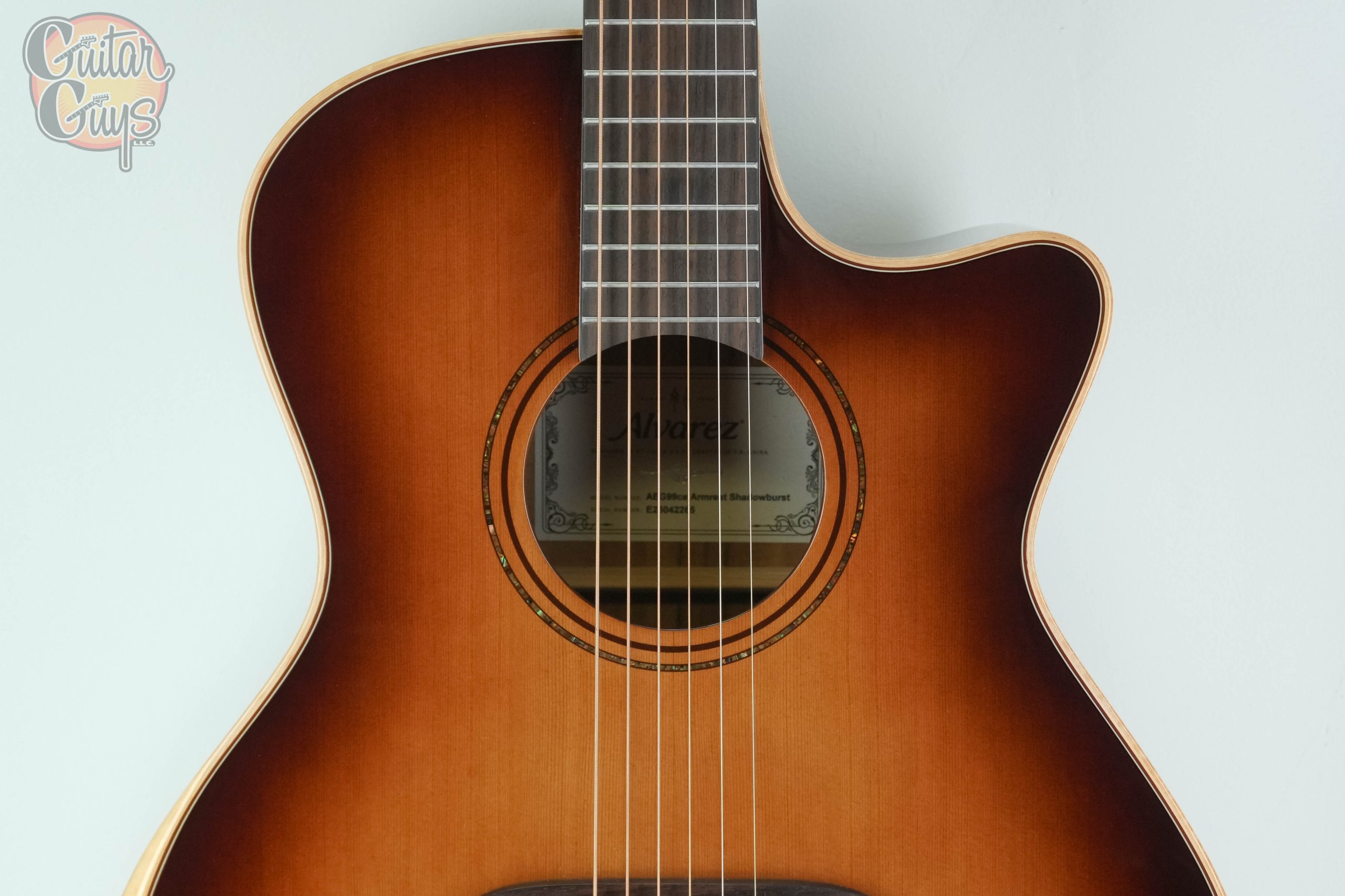 Alvarez AEG99ce Armrest Shadowburst - Image 4