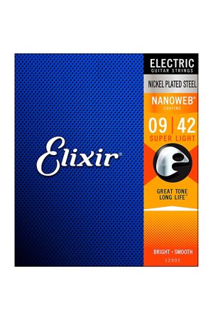 Elixir 12002 Electric Nanoweb Super Light 9-42
