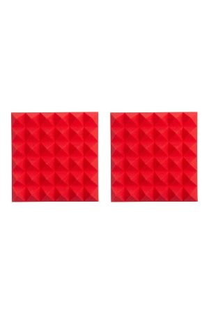 Gator Acoustic Foam Panel 2-Pack Red