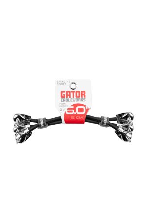 Gator Cableworks Backline Series 3-Pack of 6" Right Angle to Right Angle Patch Cables