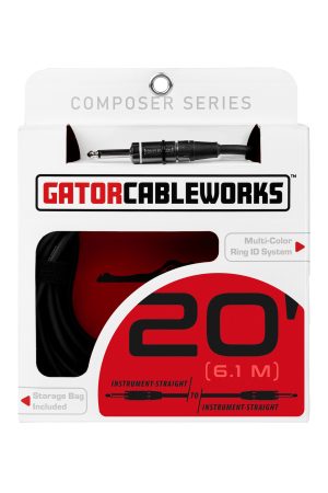 Gator Cableworks Composer Series 20' Instrument Cable Straight - Straight