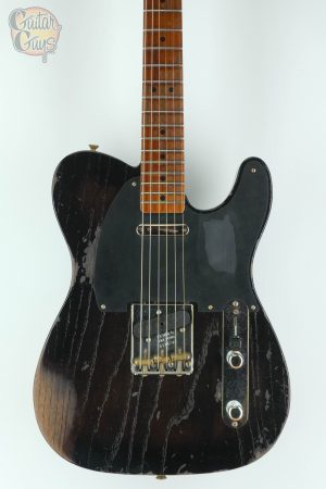 Fender Custom Shop Roasted Reverse 50s Telecaster Heavy Relic Ebony Transparent