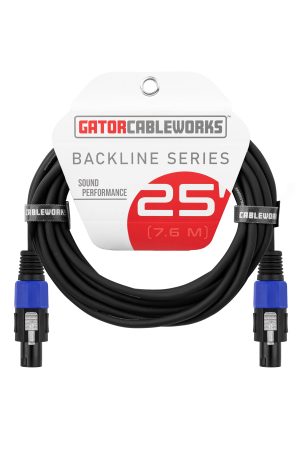 Gator Cableworks Backline Series 25' Twist Lock Speaker Cable
