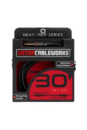Gator Cableworks Headliner Series 30' Instrument Cable Straight - Straight