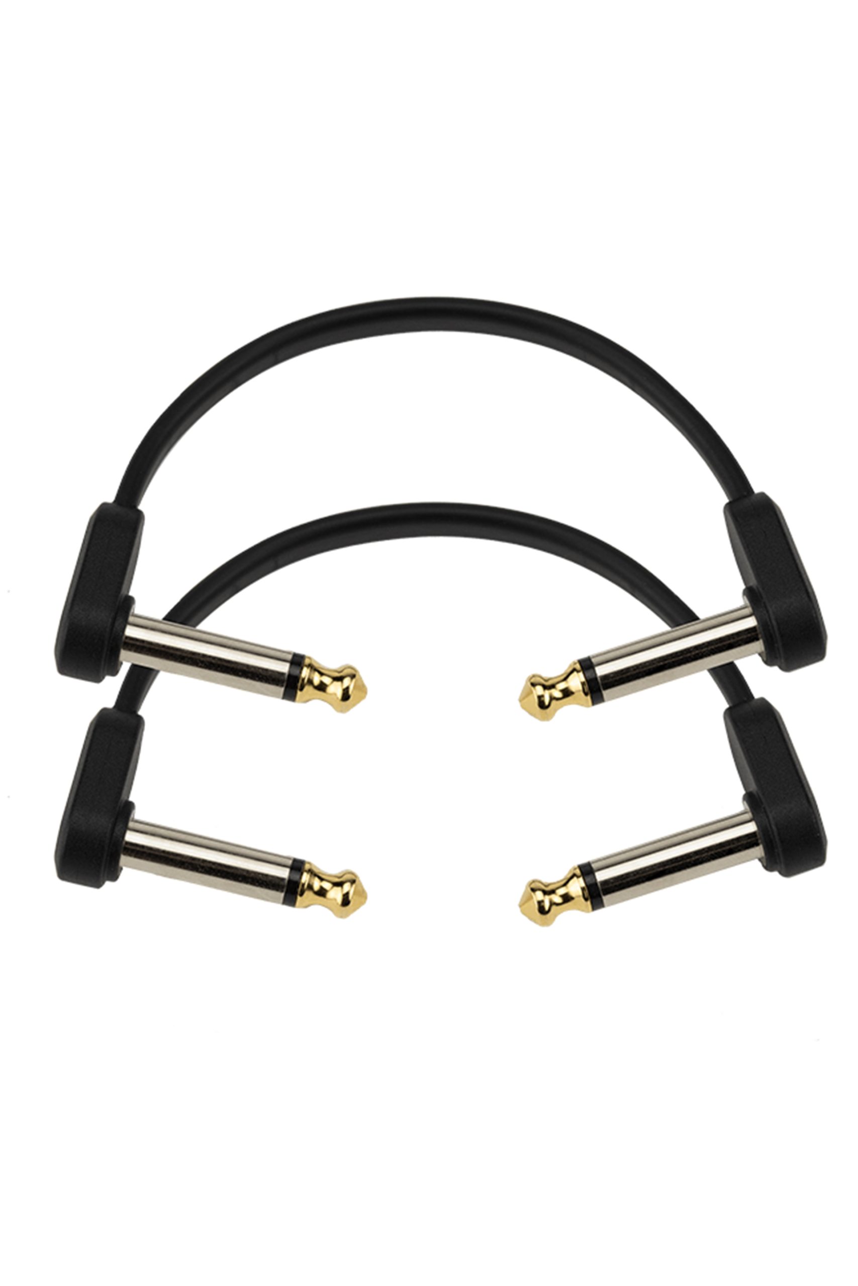 D'Addario PW-FPRR-204OS Flat Patch Cable 4" Offset Right Angle Twin Pack