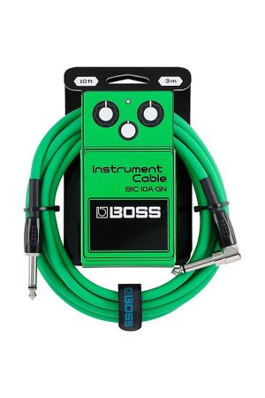 Boss Instrument Cable Straight - Right 10' Green