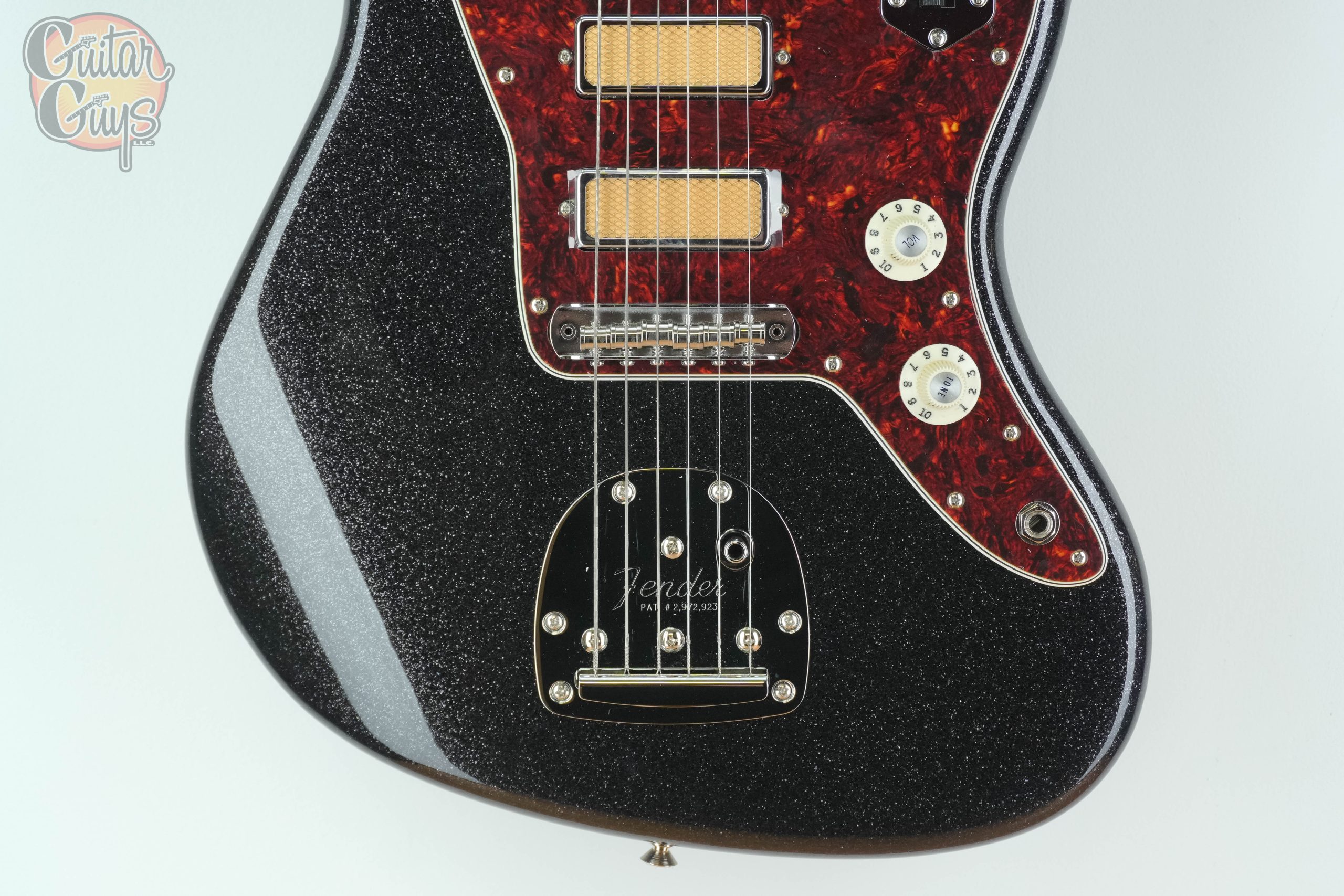 Fender Limited Edition Gold Foil Jazzmaster Black Sparkle - Image 3