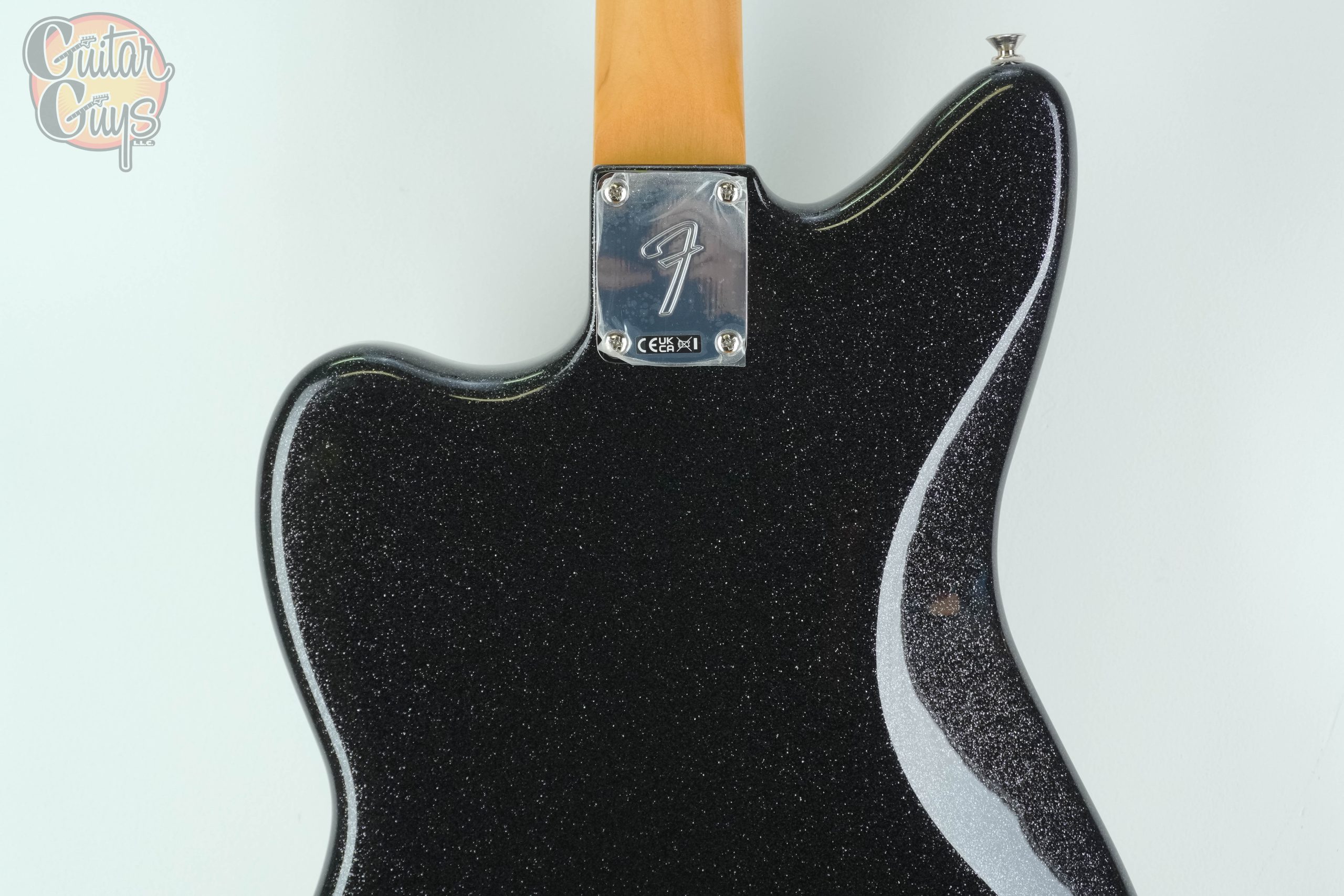 Fender Limited Edition Gold Foil Jazzmaster Black Sparkle - Image 6