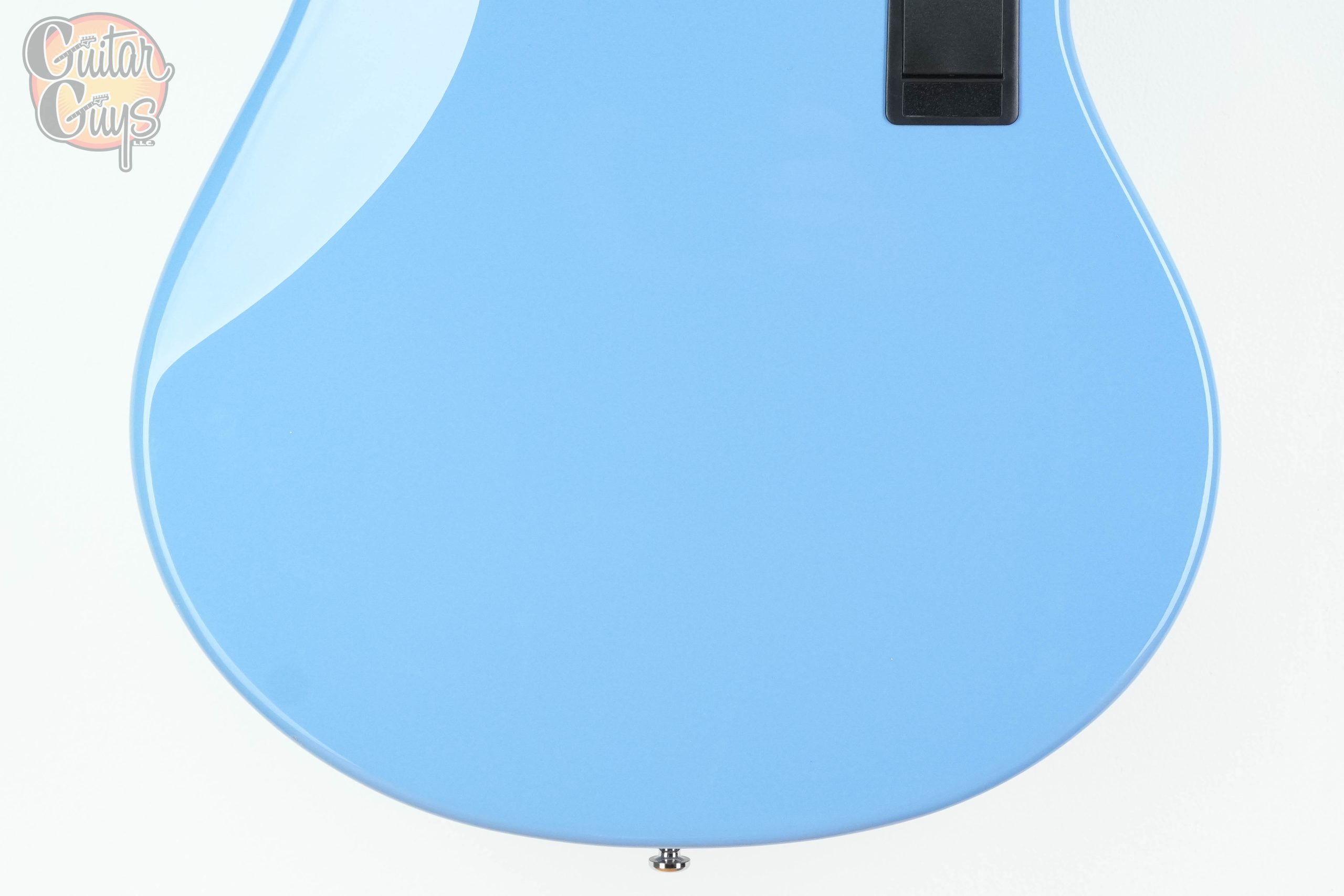 Sterling by Music Man Stringray Ray5 5-String Bass Left Handed Chopper Blue - Image 5