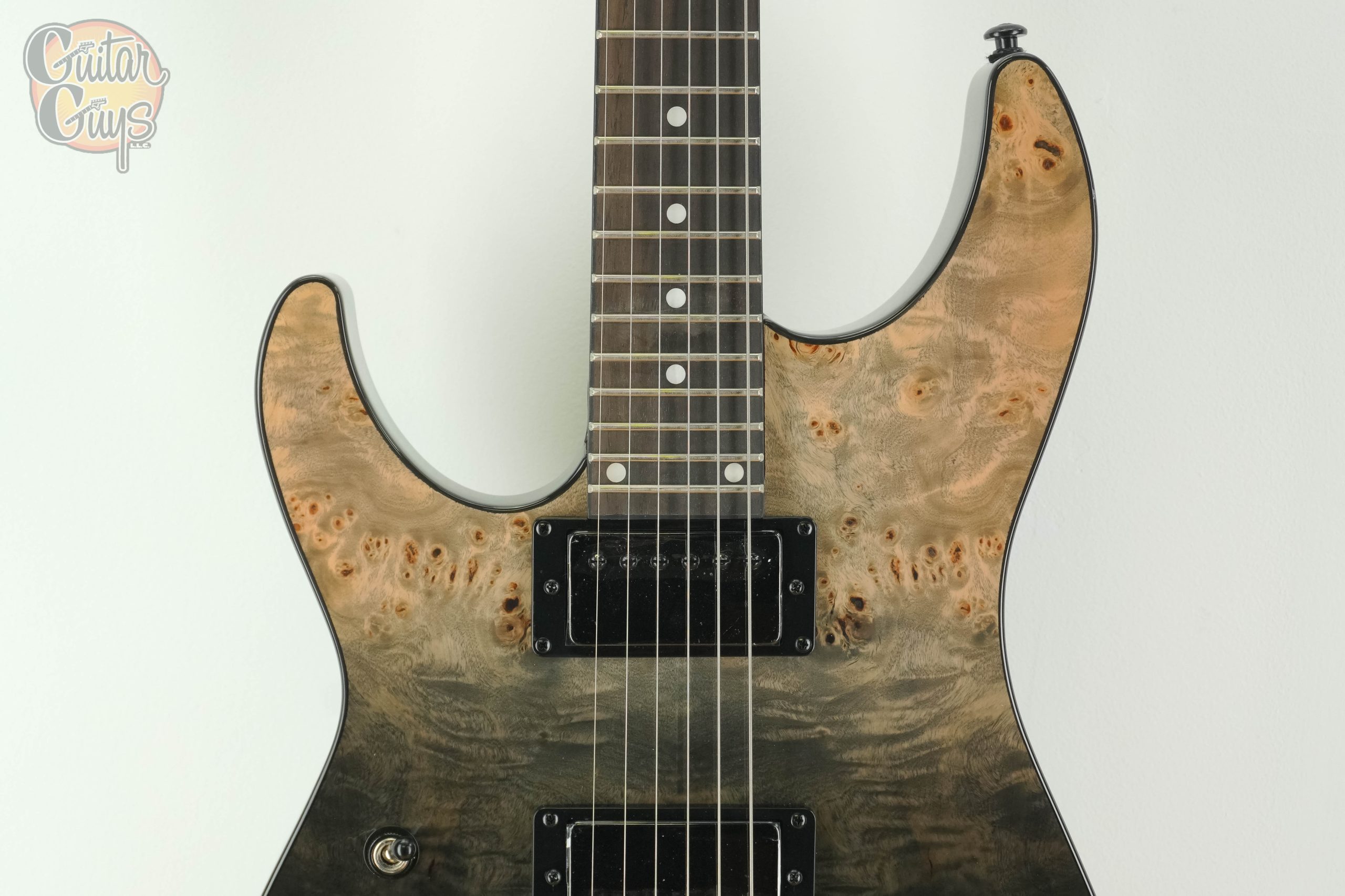 Schecter C-1 Standard Left Handed Black Fade Burst Pearl - Image 4