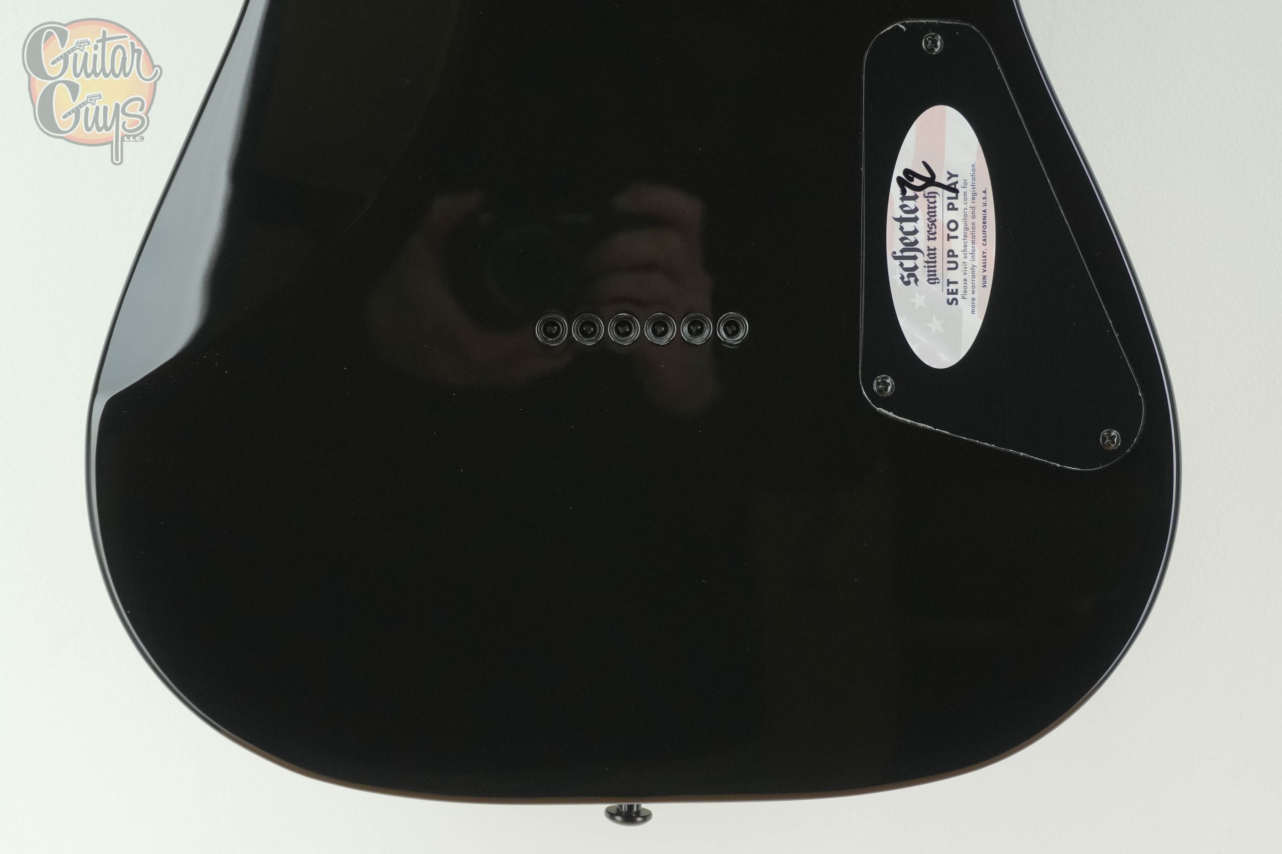 Schecter C-1 Standard Left Handed Black Fade Burst Pearl - Image 5