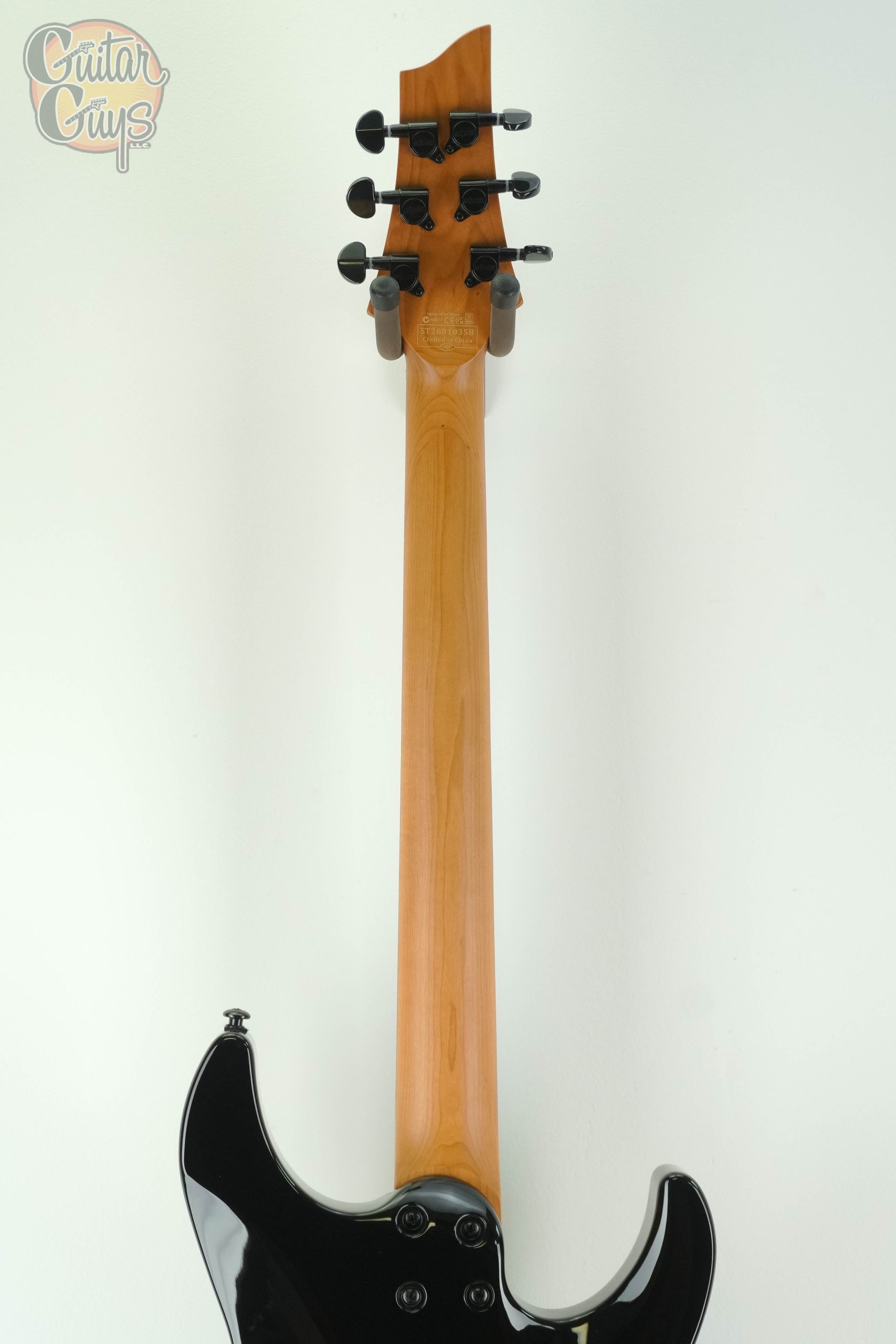 Schecter C-1 Standard Left Handed Black Fade Burst Pearl - Image 7