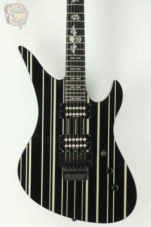 Pre-Owned Schecter Synyster Gates Signature Synyster Custom Black with Silver Pinstripes