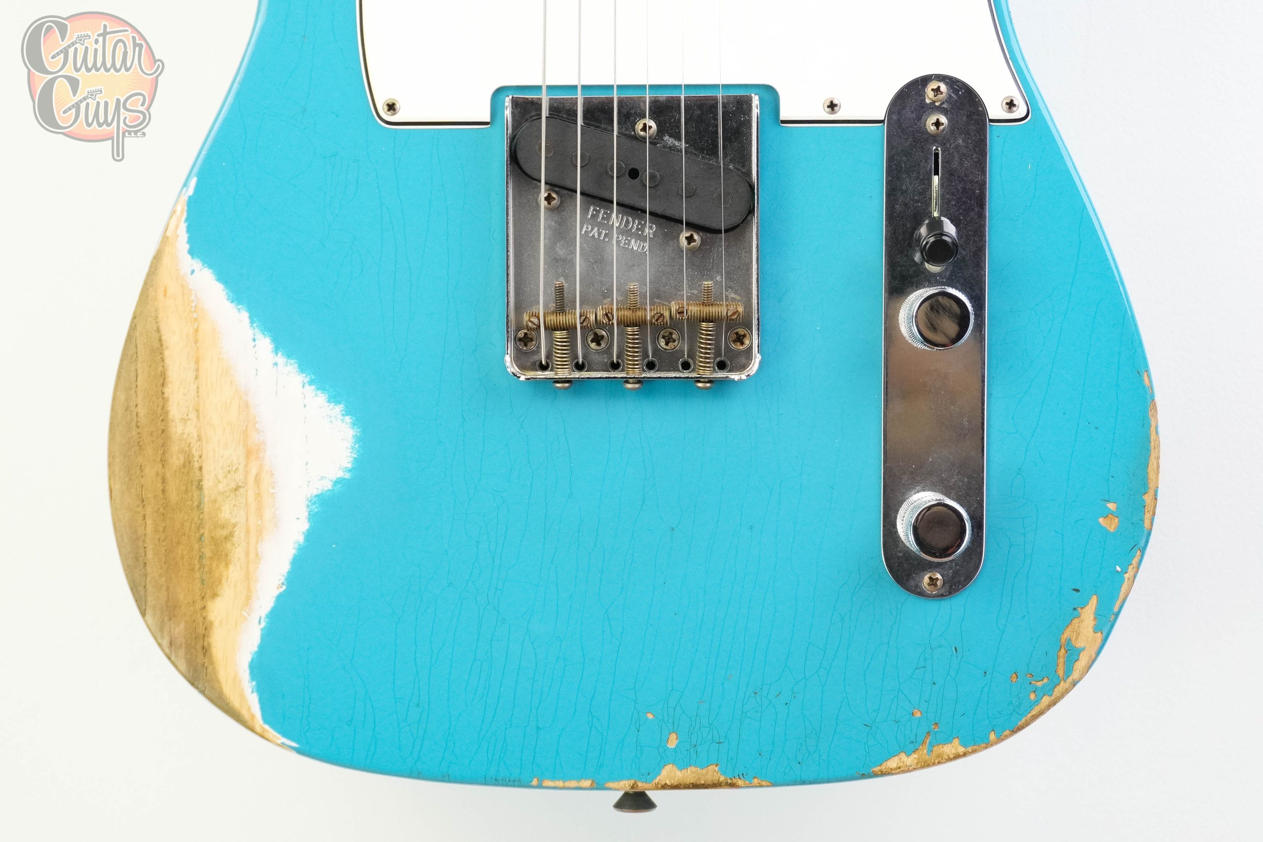 Pre-Owned Fender Custom Shop WW10 1959 Telecaster Heavy Relic Taos Turquoise - Image 3