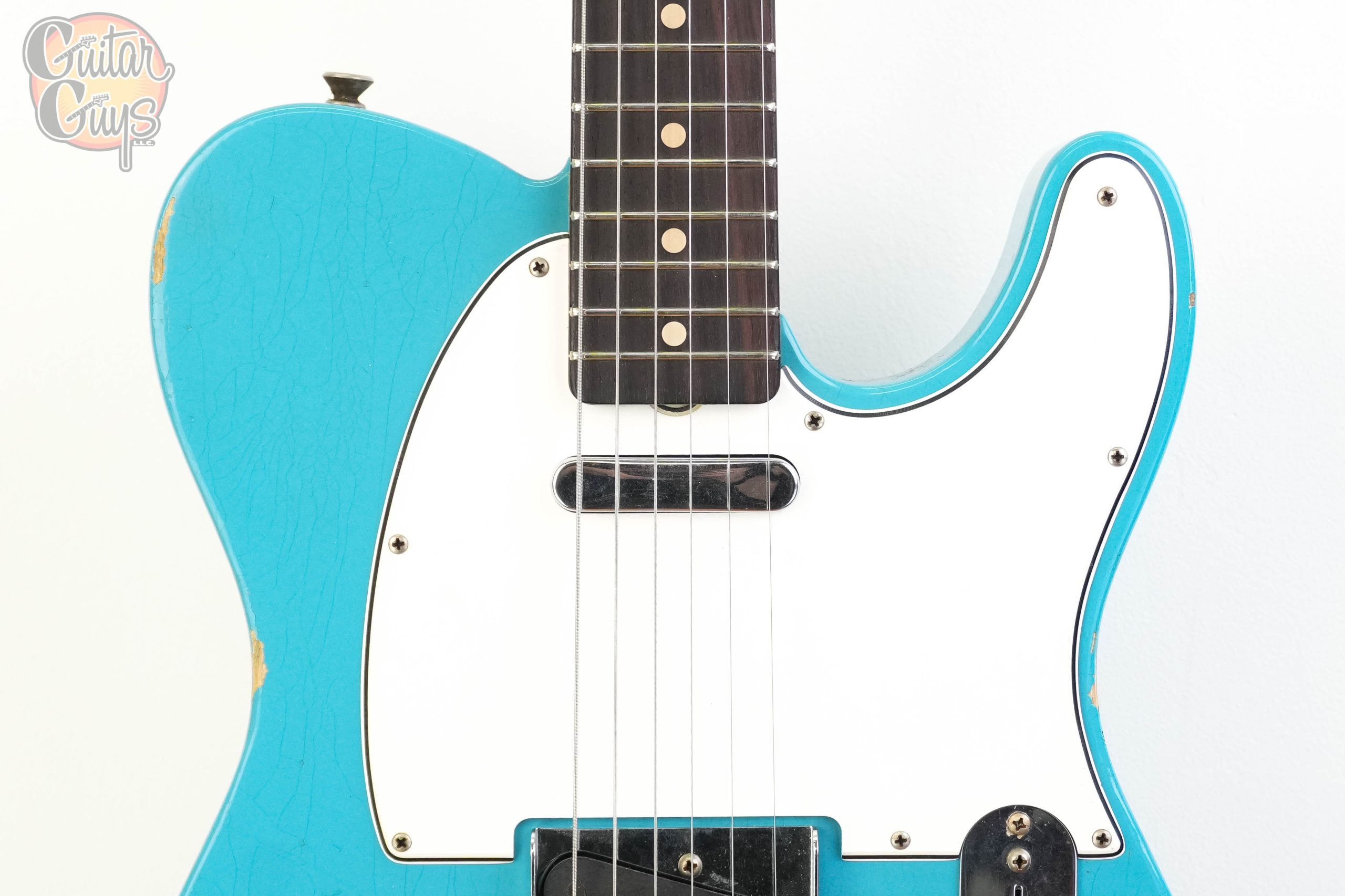 Pre-Owned Fender Custom Shop WW10 1959 Telecaster Heavy Relic Taos Turquoise - Image 4