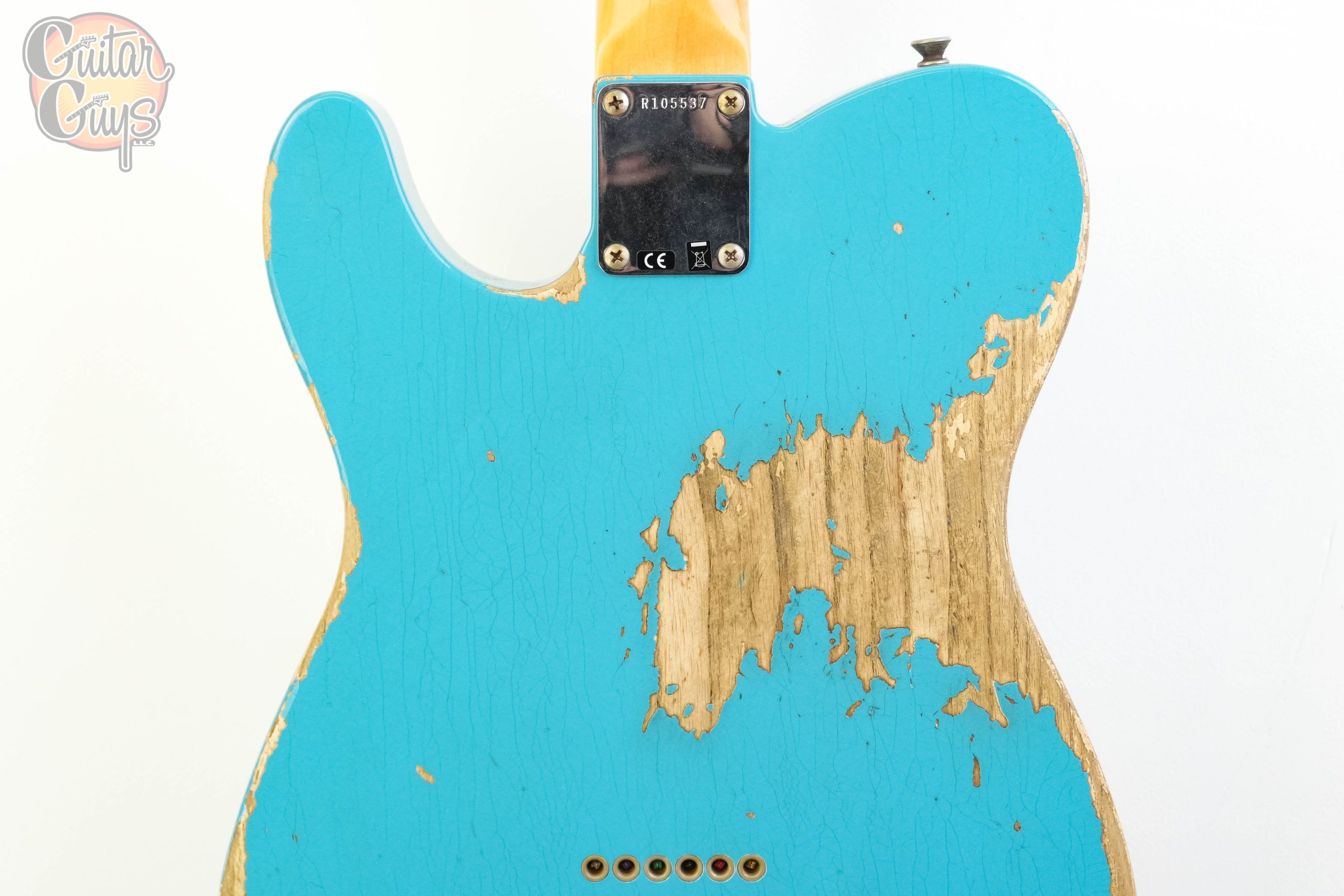 Pre-Owned Fender Custom Shop WW10 1959 Telecaster Heavy Relic Taos Turquoise - Image 6