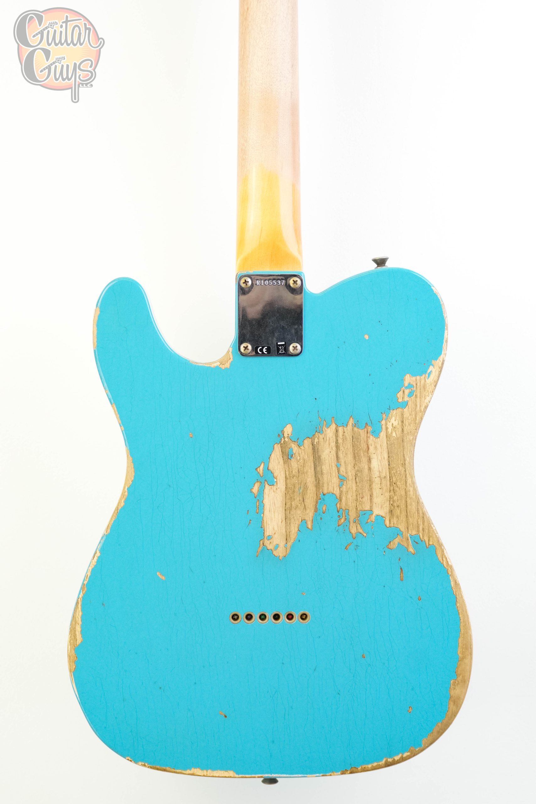 Pre-Owned Fender Custom Shop WW10 1959 Telecaster Heavy Relic Taos Turquoise - Image 8