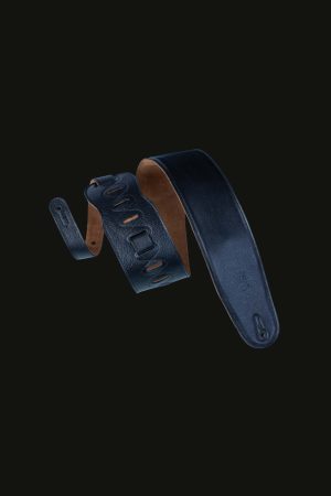 Levy's M4GF-BLK 3.5" Leather Bass Strap Black