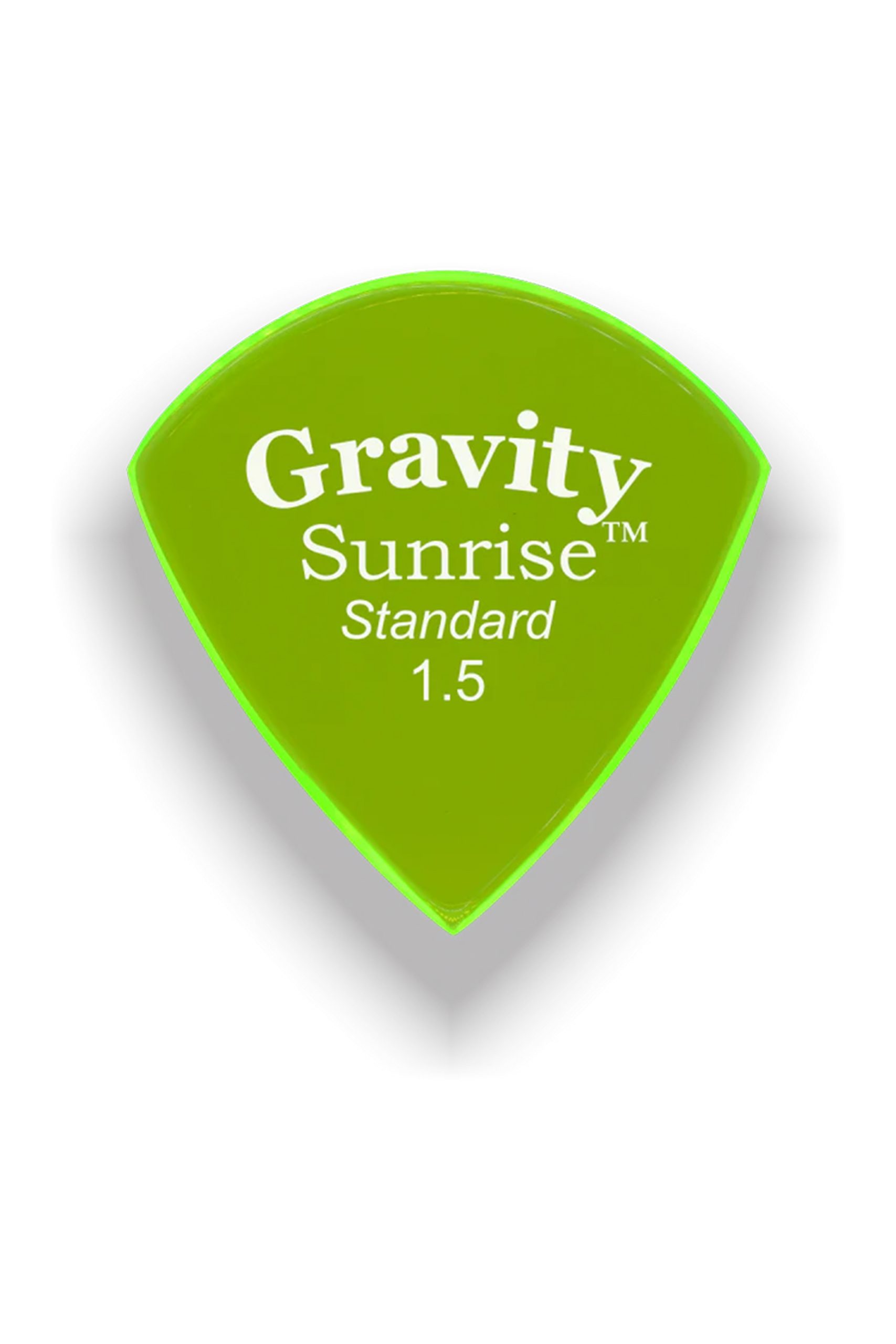 Gravity Picks GSUS15P Sunrise Standard 1.5mm Polished Green