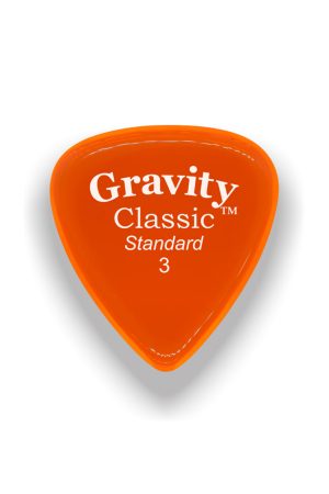 Gravity Picks GCLS3P Classic Standard 3.0mm Polished Orange