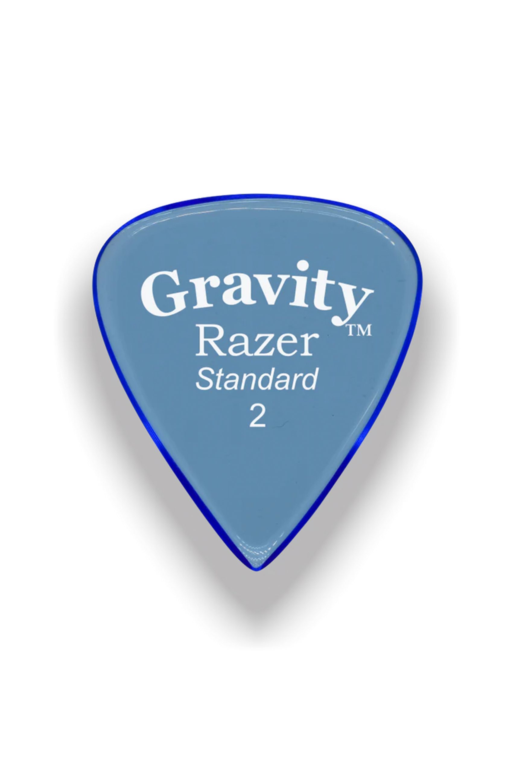 Gravity Picks GRAS2P Razer Standard 2.0 Polished Blue
