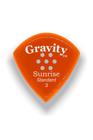 Gravity Picks GSUS3PM Sunrise Standard Multi Hole 3mm Orange