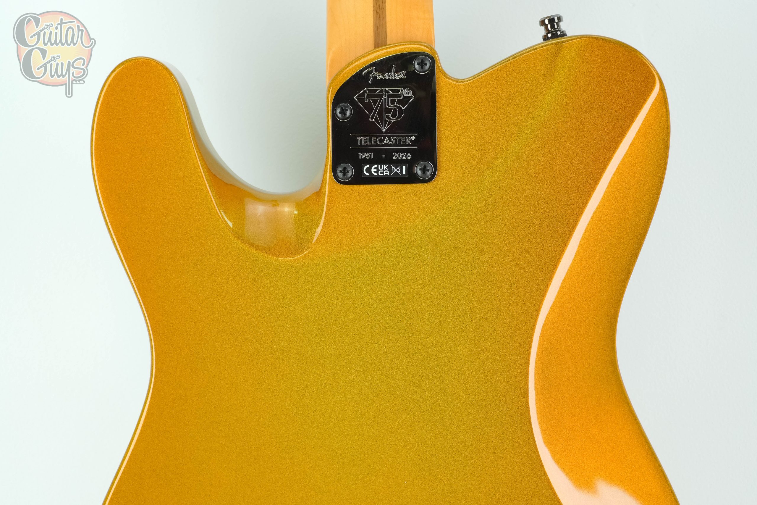 Fender 75th Anniversary American Ultra II Telecaster Liquid Gold - Image 6