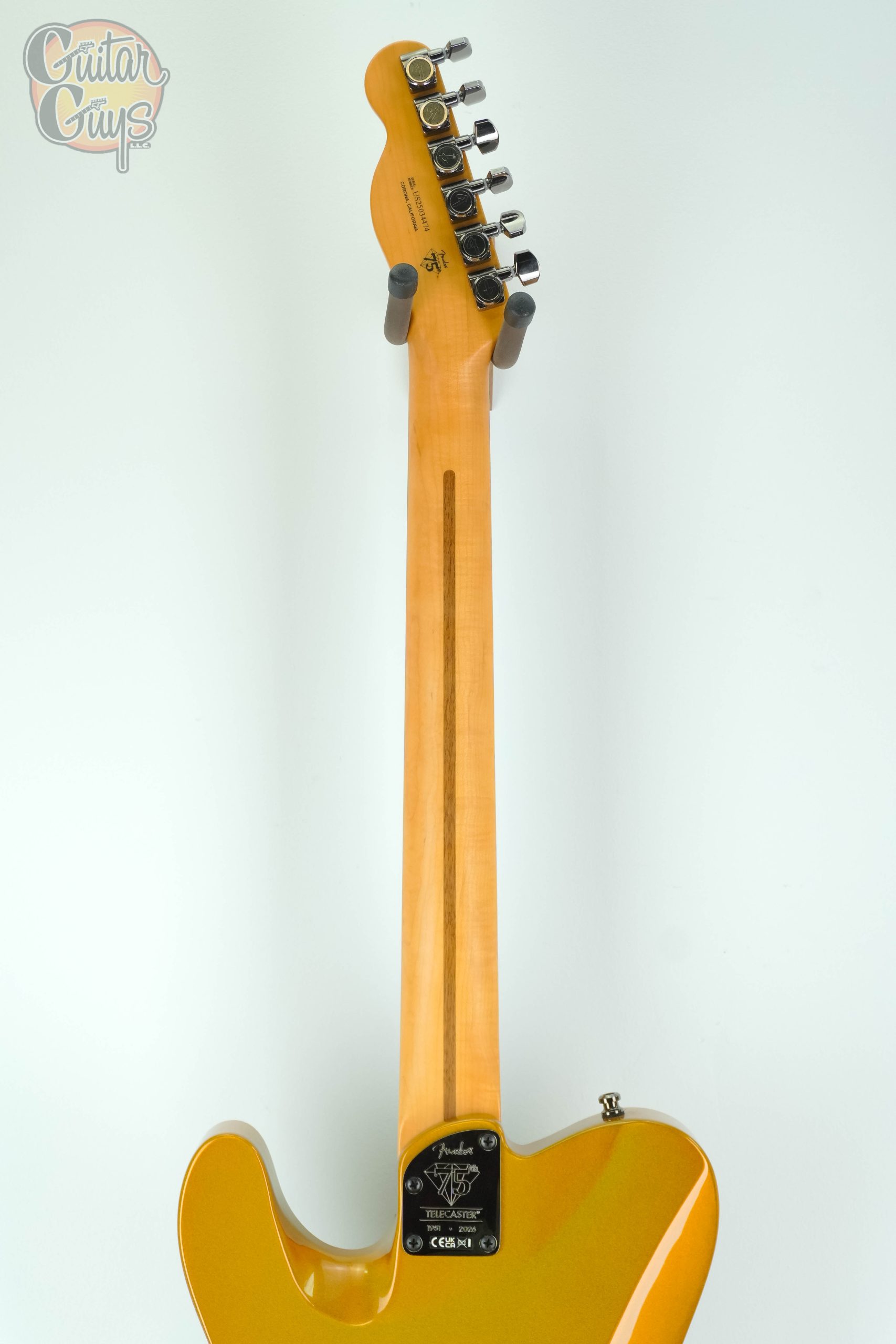 Fender 75th Anniversary American Ultra II Telecaster Liquid Gold - Image 7