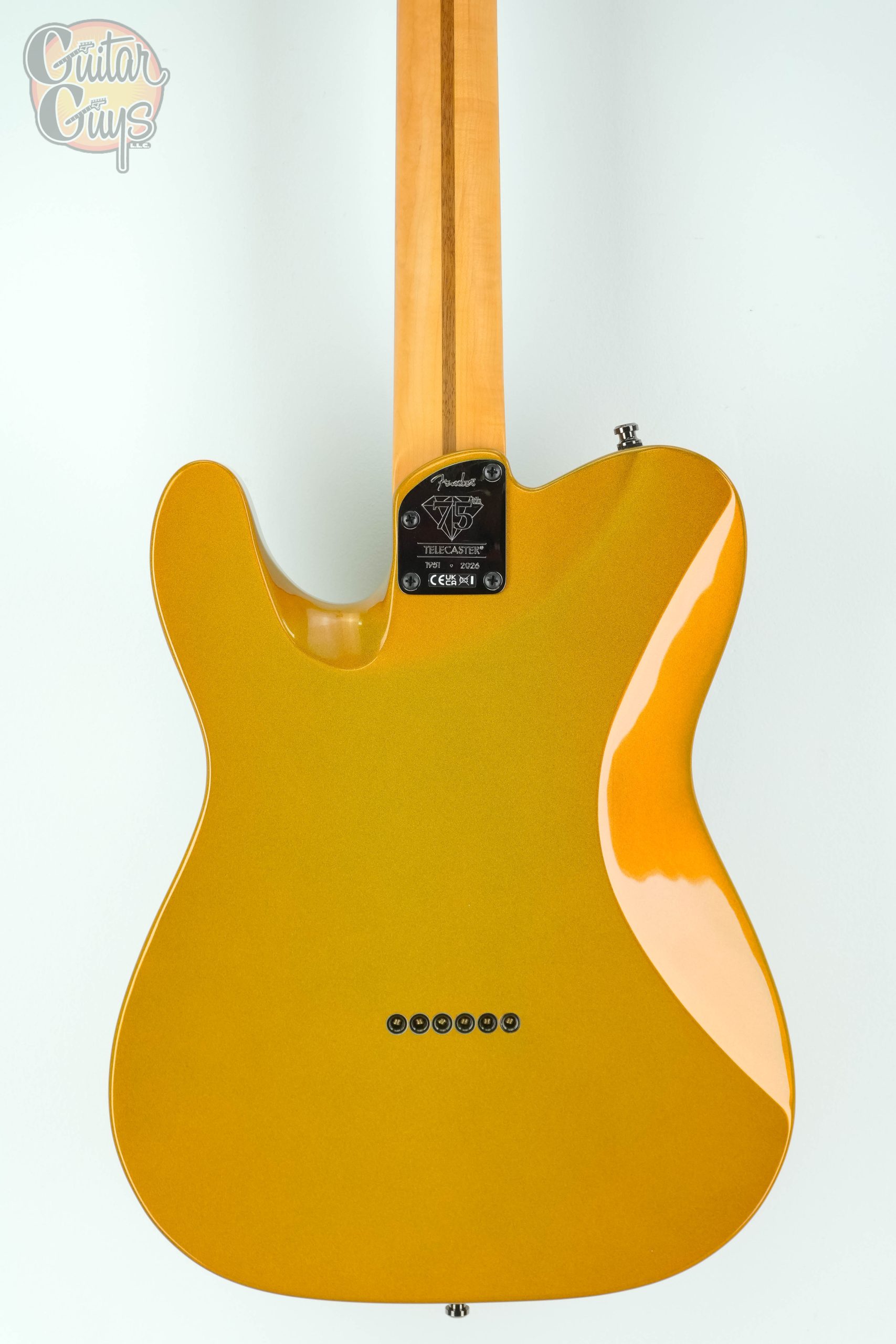 Fender 75th Anniversary American Ultra II Telecaster Liquid Gold - Image 8