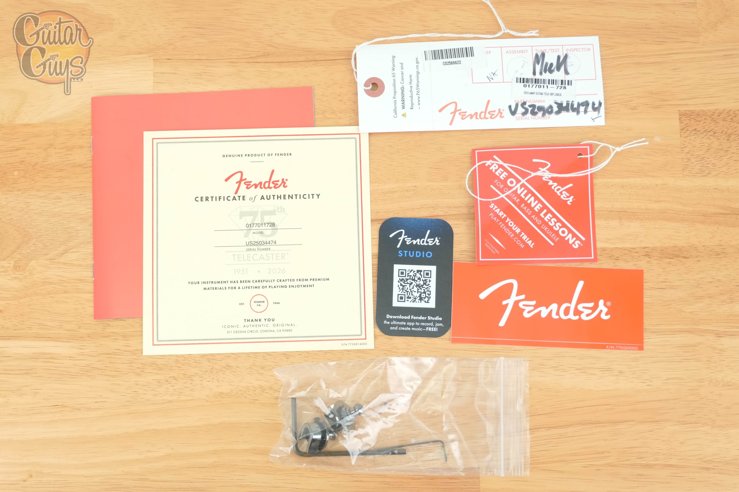 Fender 75th Anniversary American Ultra II Telecaster Liquid Gold - Image 9