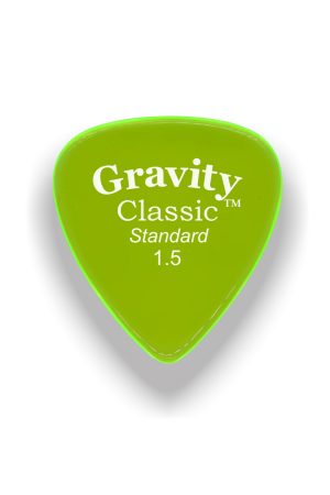 Gravity Picks GCLS15P Classic Standard 1.5mm Polished Green