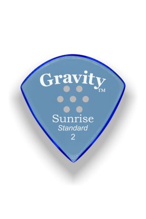 Gravity Picks GSUS2PM Sunrise Standard 2mm Polished Blue
