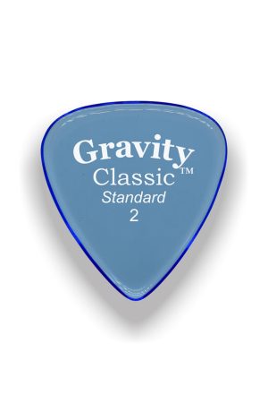 Gravity Picks GCLS2P Classic Standard 2.0mm Polished Blue