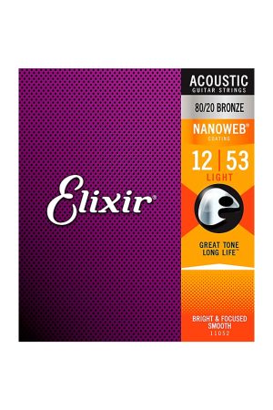 Elixir 11052 Acoustic Nanoweb Light 12-53 80/20