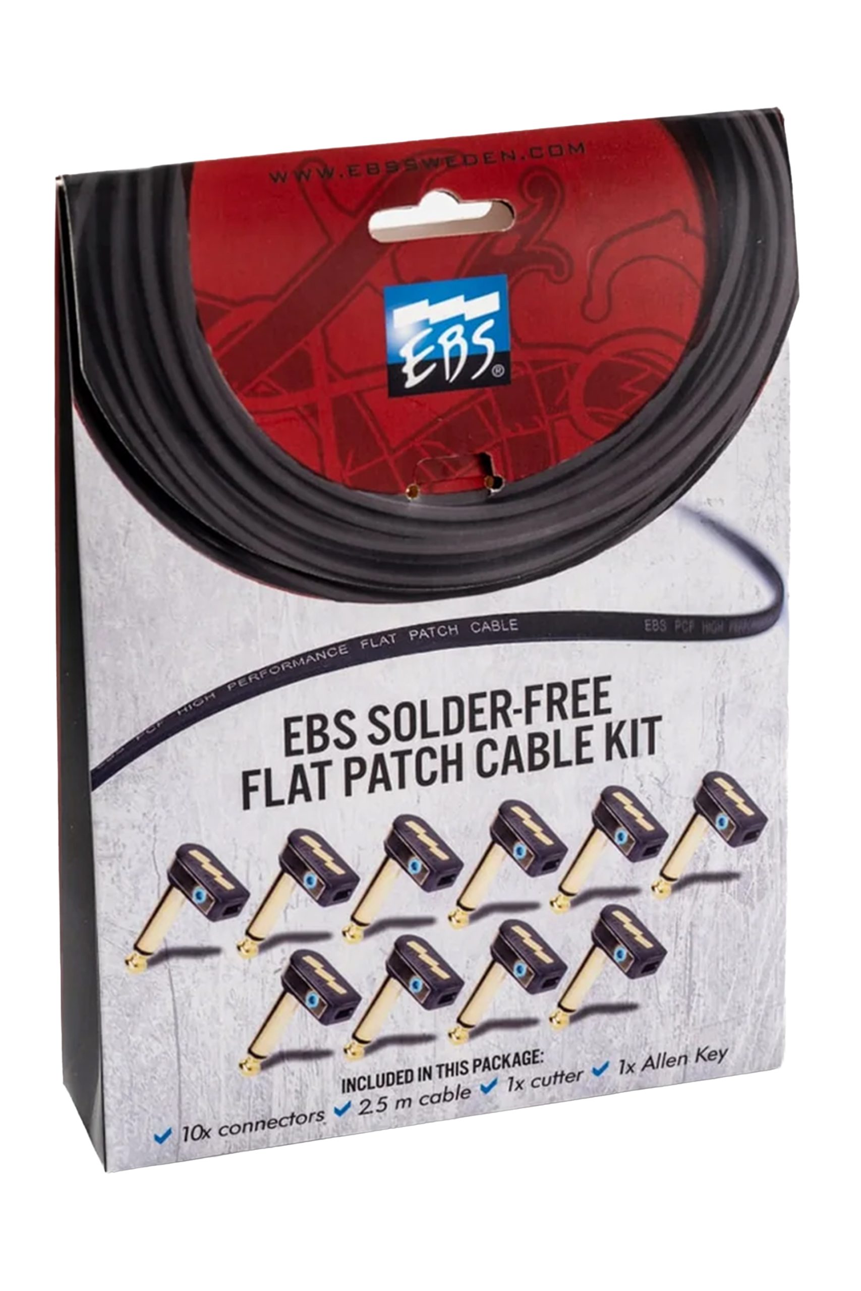 EBS SFC-K10 Solder Free Flat Patch Cable Kit 10 pcs - Image 2