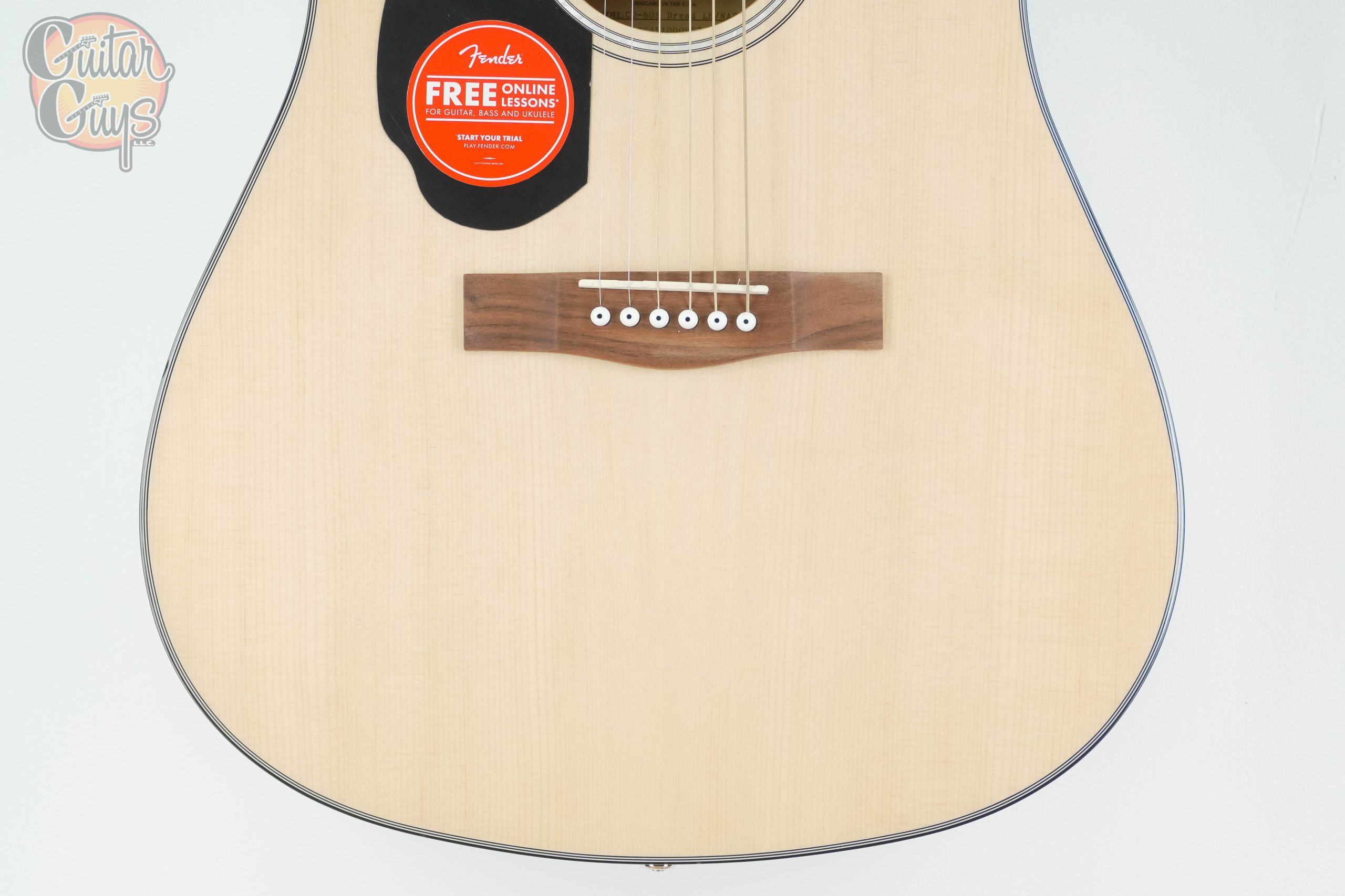 Fender CD-60S Natural Left Handed - Image 3