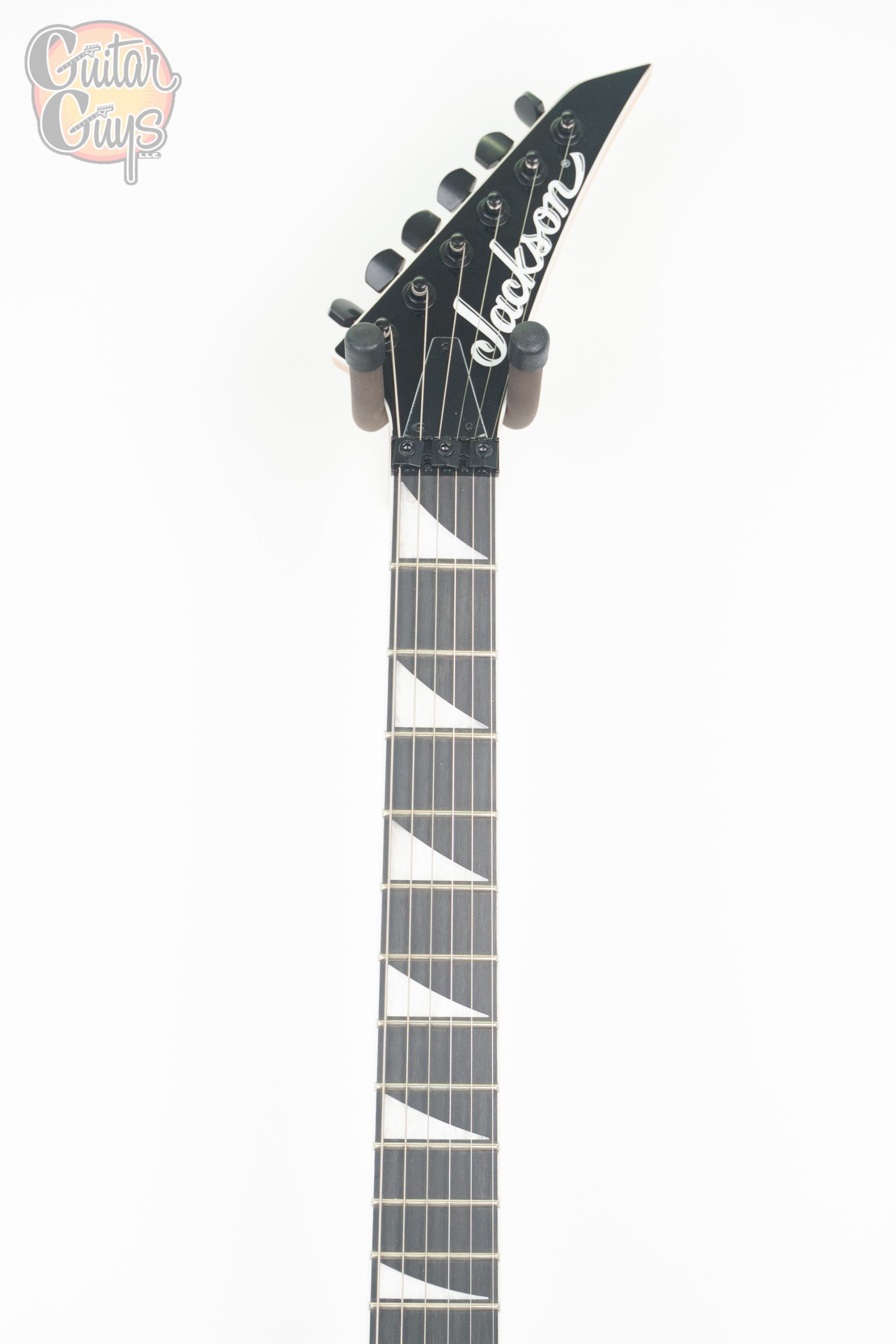 Jackson Warrior JS32 Black with White Bevel - Image 2