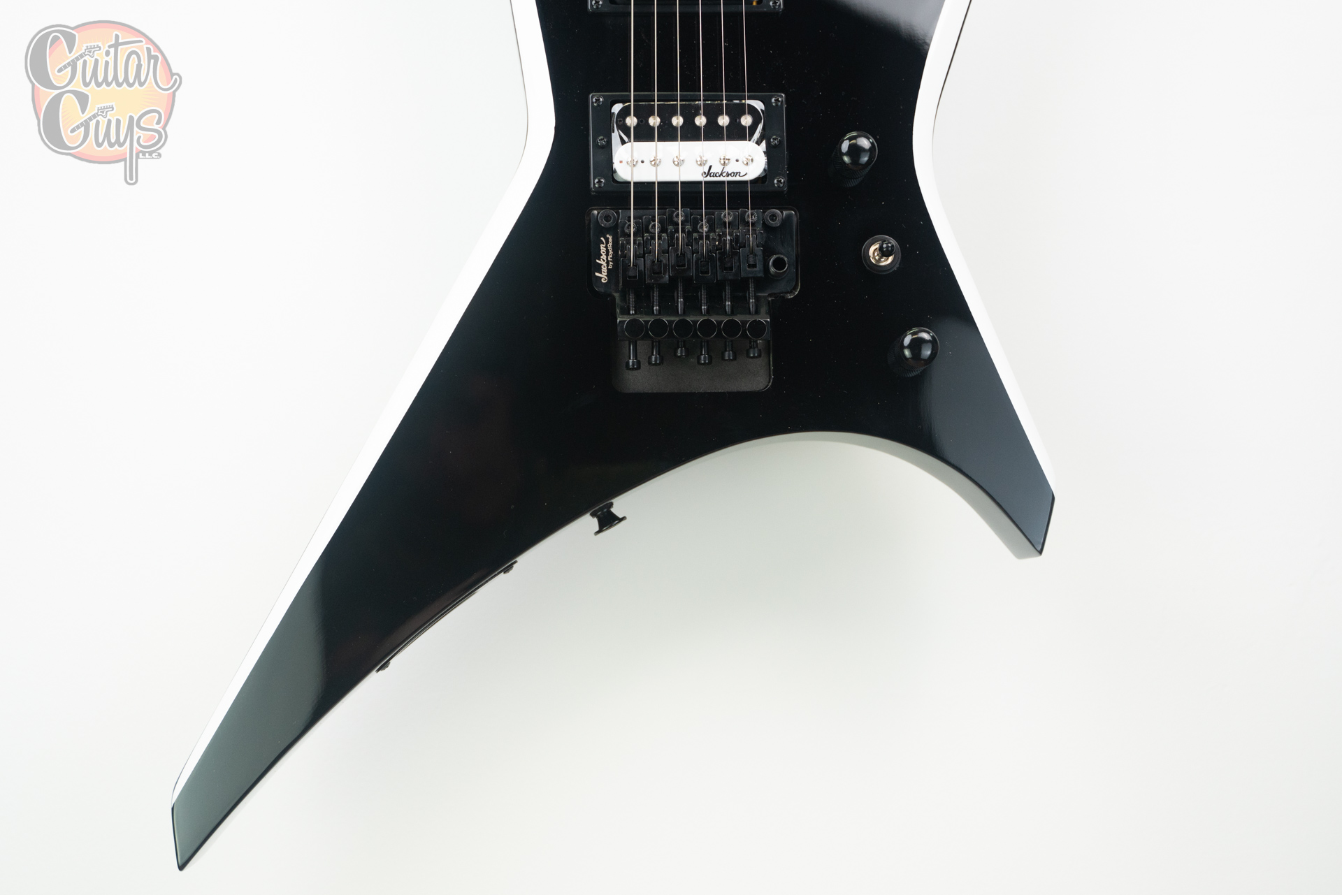 Jackson Warrior JS32 Black with White Bevel - Image 4