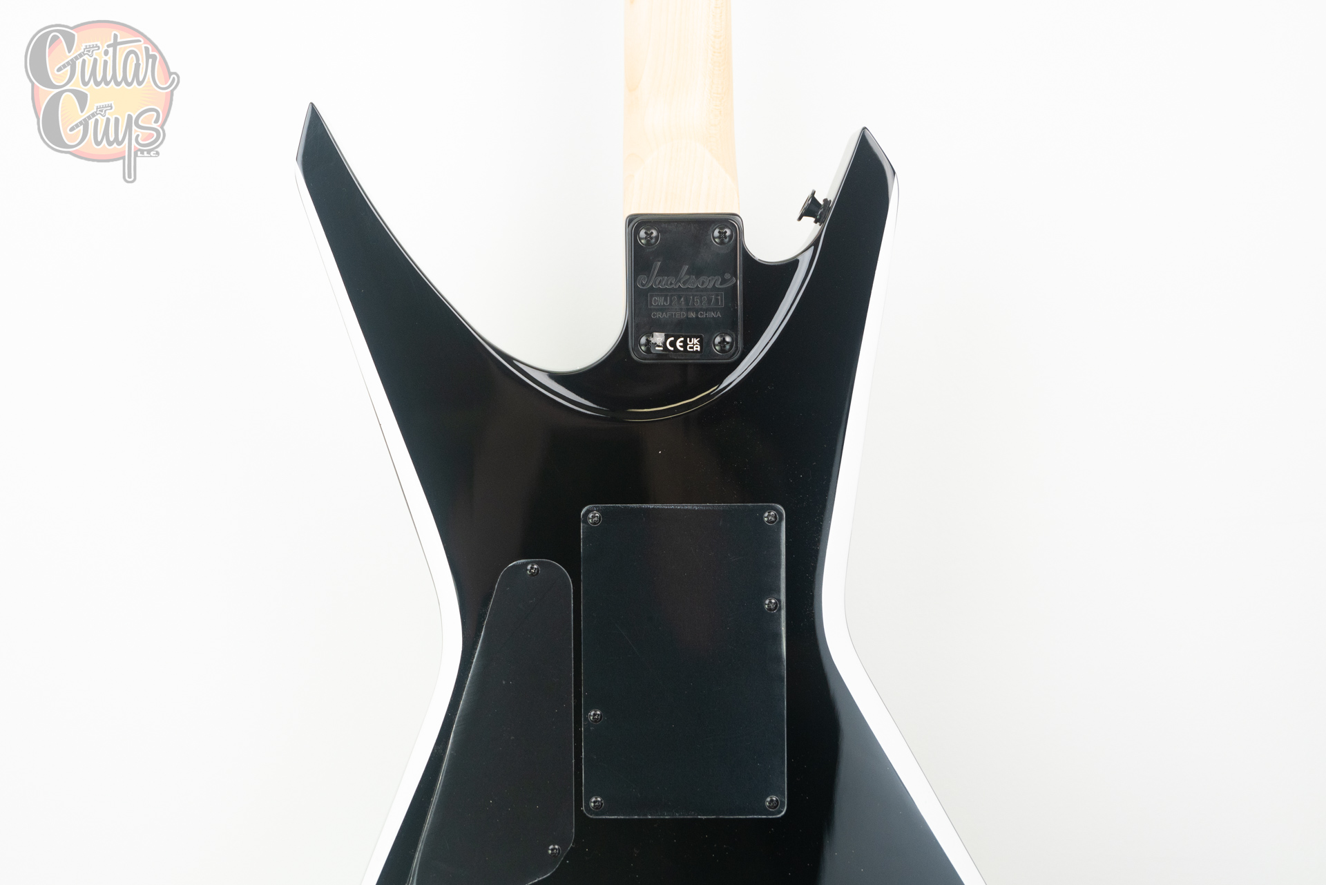 Jackson Warrior JS32 Black with White Bevel - Image 6