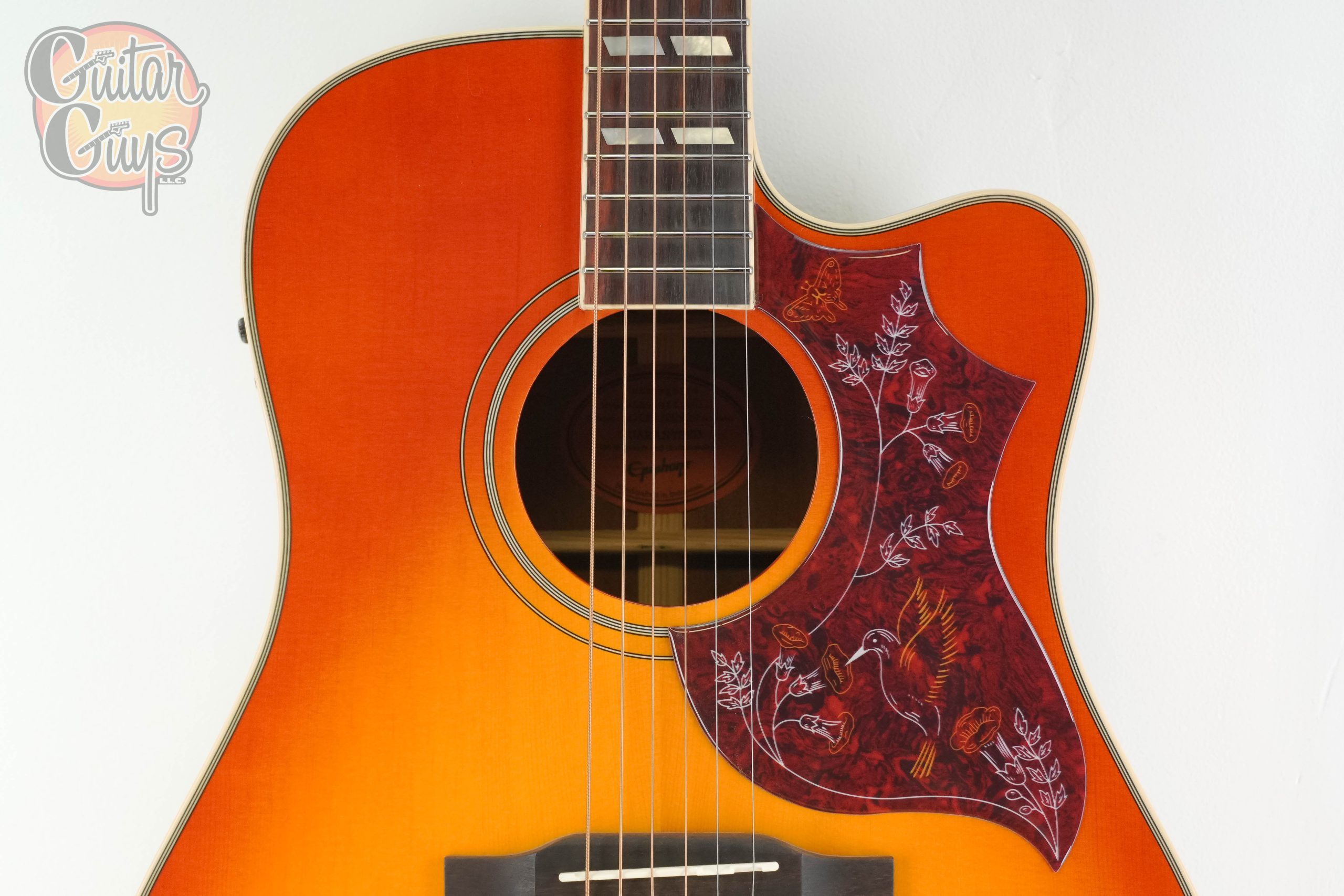 Epiphone Hummingbird Standard EC Cherry Sunburst - Image 4