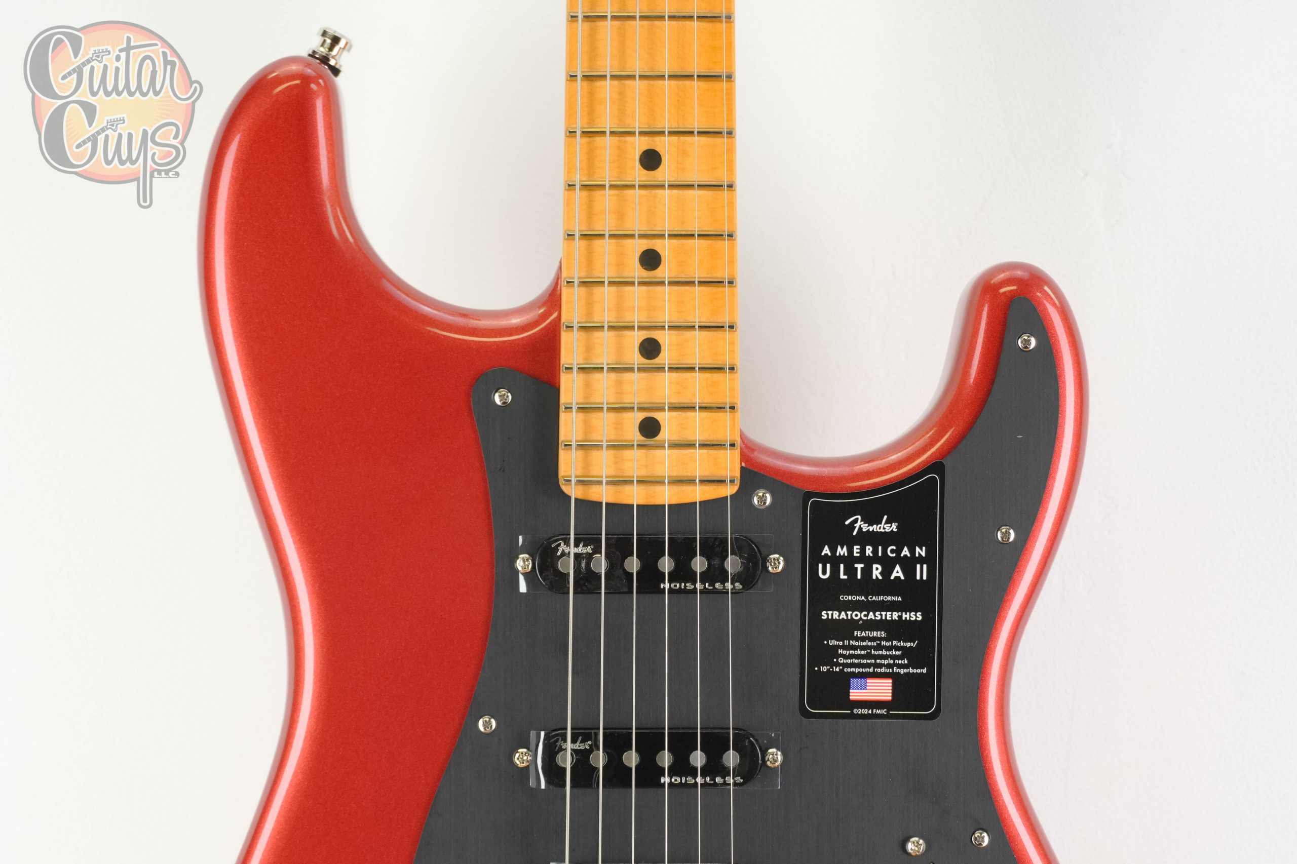 Fender American Ultra II Stratocaster HSS Sinister Red - Image 4