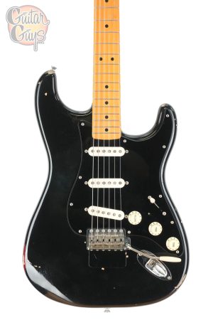 Pre-Owned Fender Custom Shop David Gilmour Stratocaster Relic Black over 3-Color Sunburst