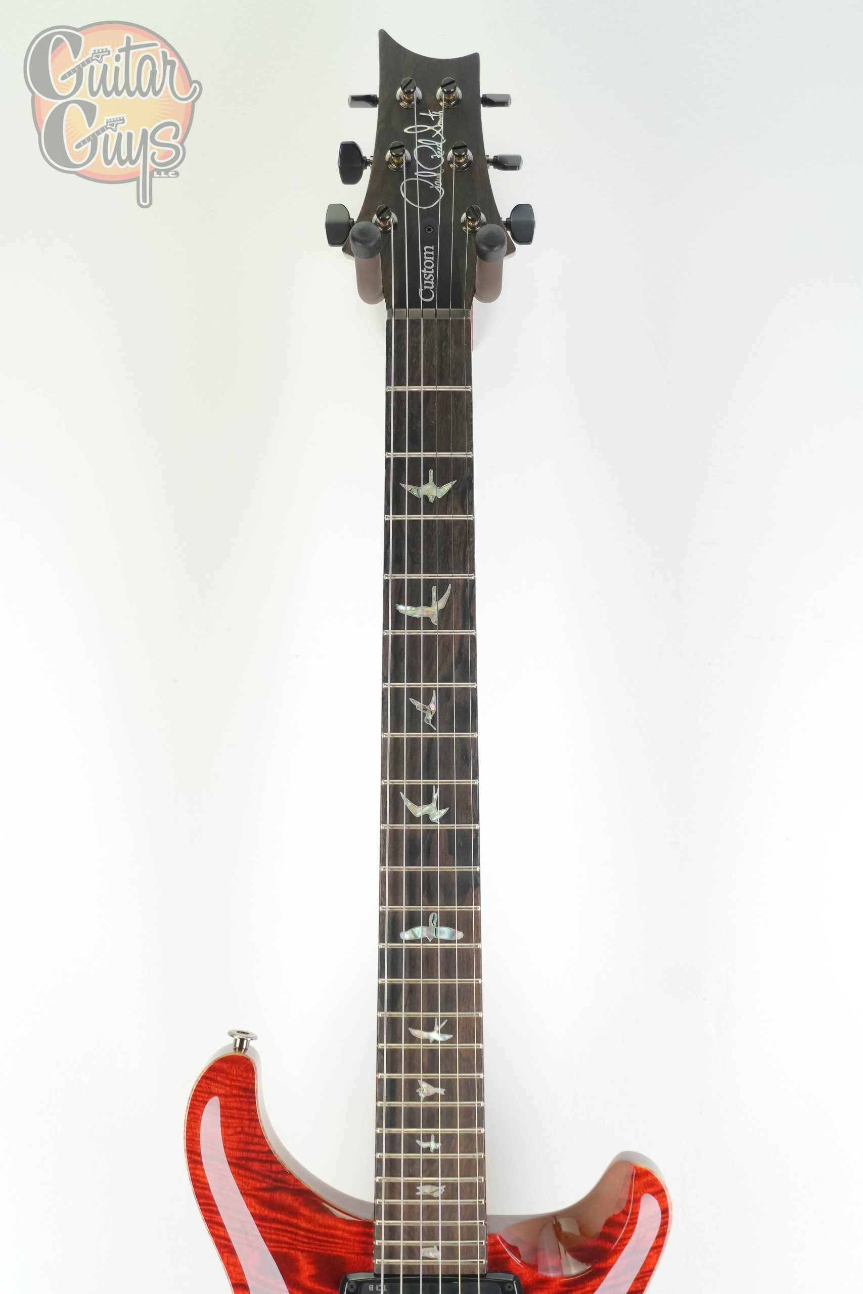 PRS Custom 24-08 Mango-Ziricote Fire Red Grey Black Fade - Image 2