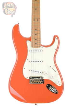 Pre-Owned Fender Player Stratocaster Roasted Maple Neck Fiesta Red