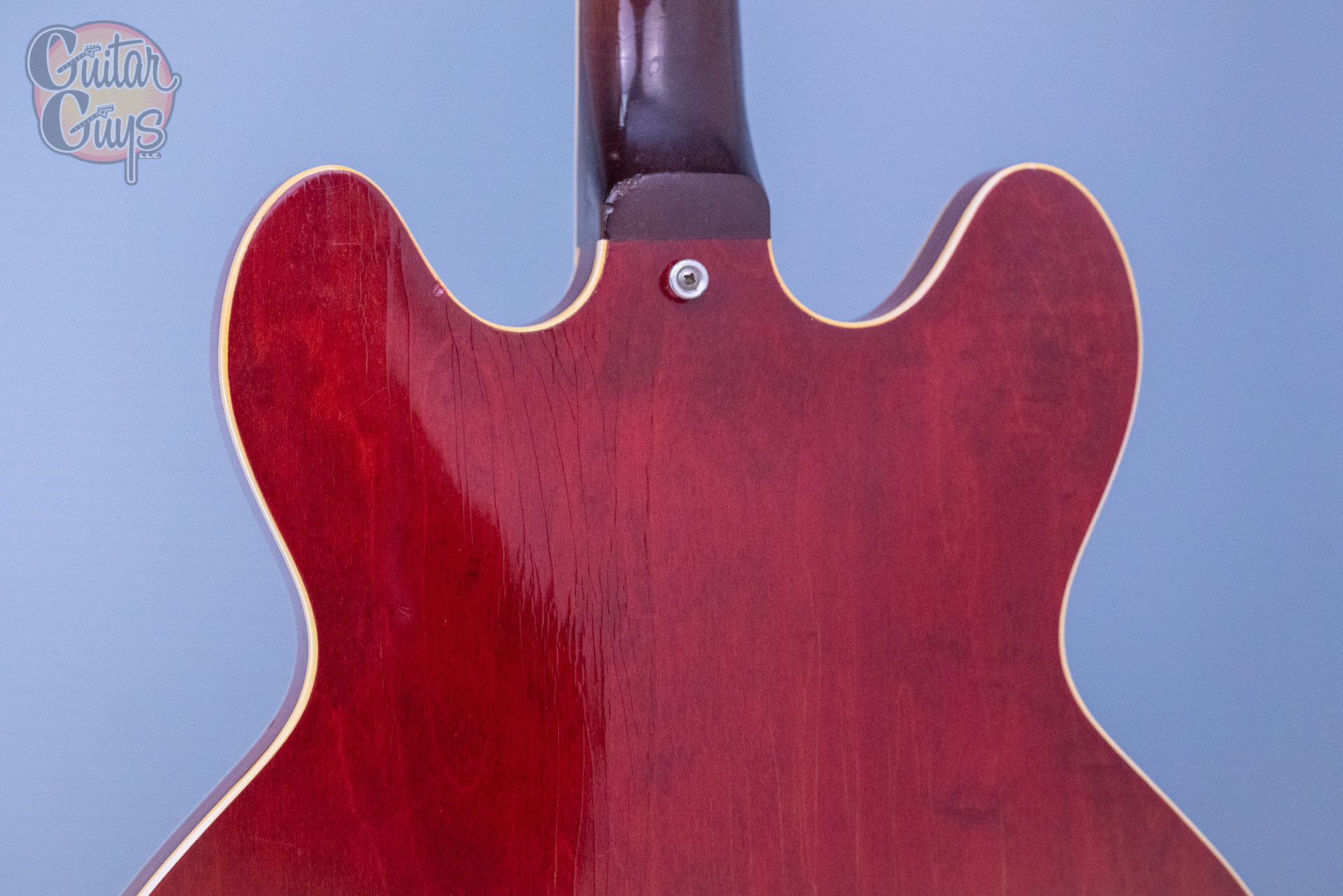 Pre-Owned Epiphone 65-66 Riviera Cherry - Image 3