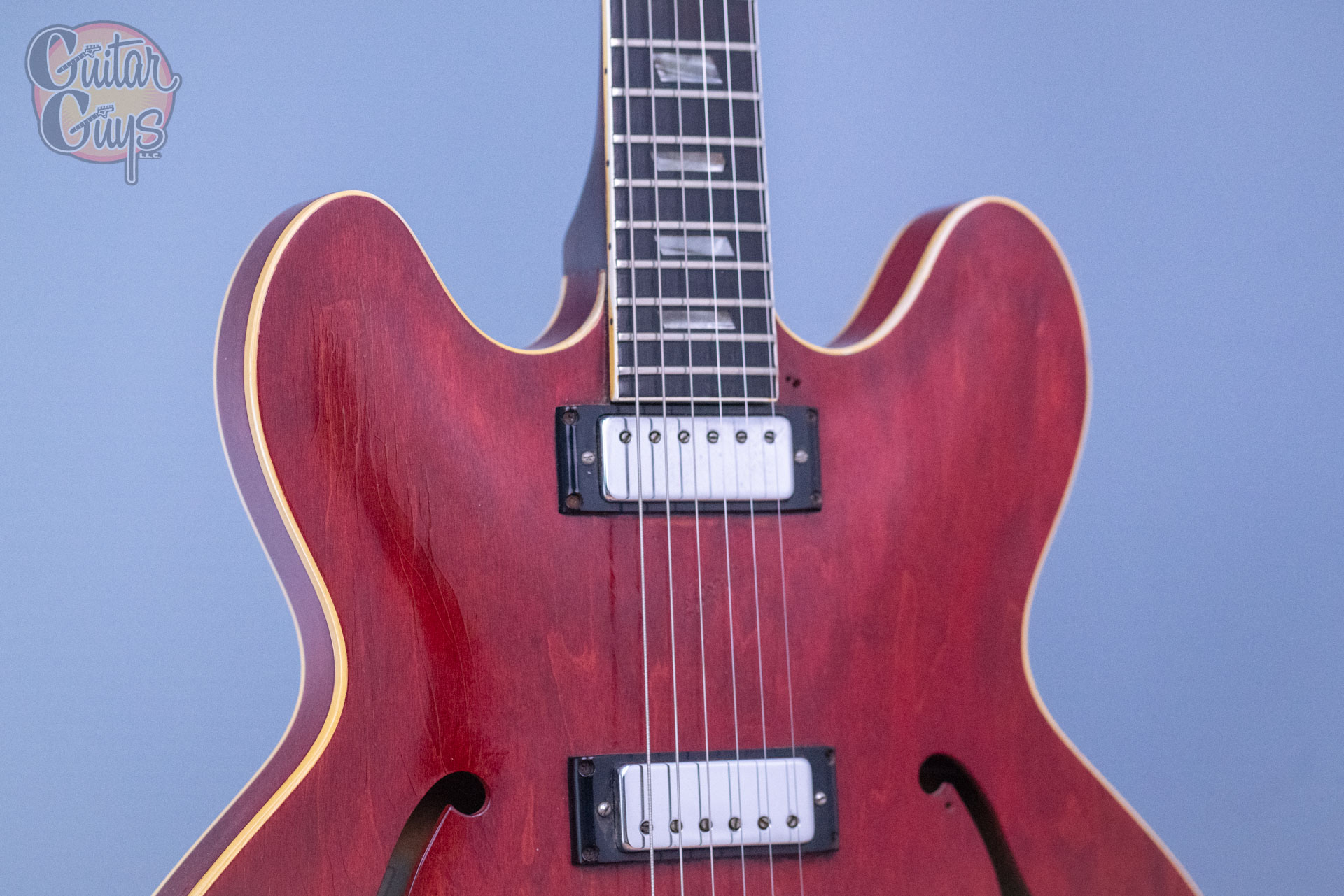 Pre-Owned Epiphone 65-66 Riviera Cherry - Image 5
