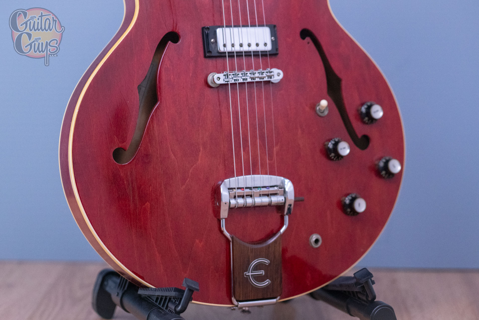 Pre-Owned Epiphone 65-66 Riviera Cherry - Image 6